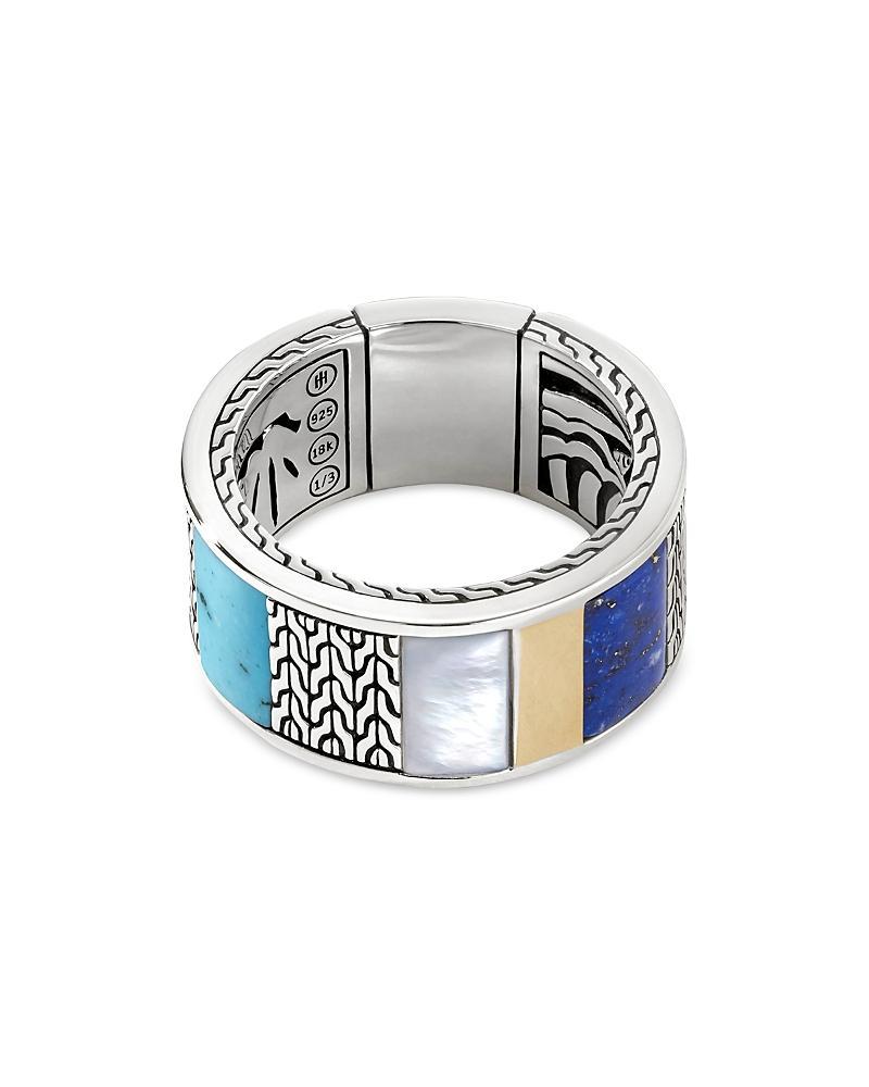 John Hardy Sterling Silver Classic Chain Multi Stone Band Product Image