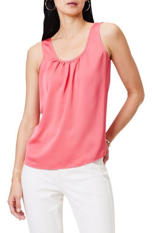 Womens Satin Chiffon Scoop Tank Product Image