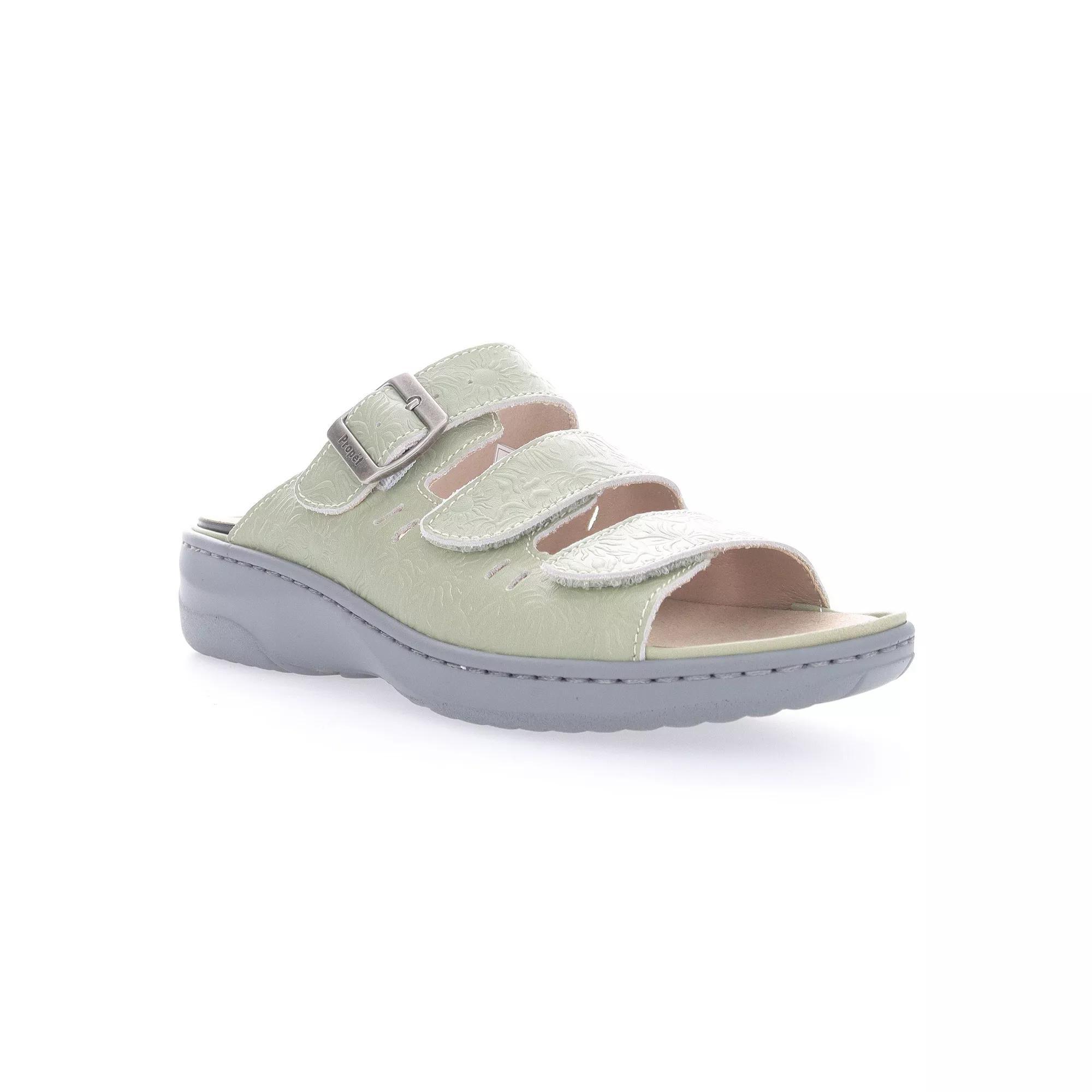Propet Breezy Walker Women's Slide Sandals, Size: 8.5 Medium, Summer Green Product Image