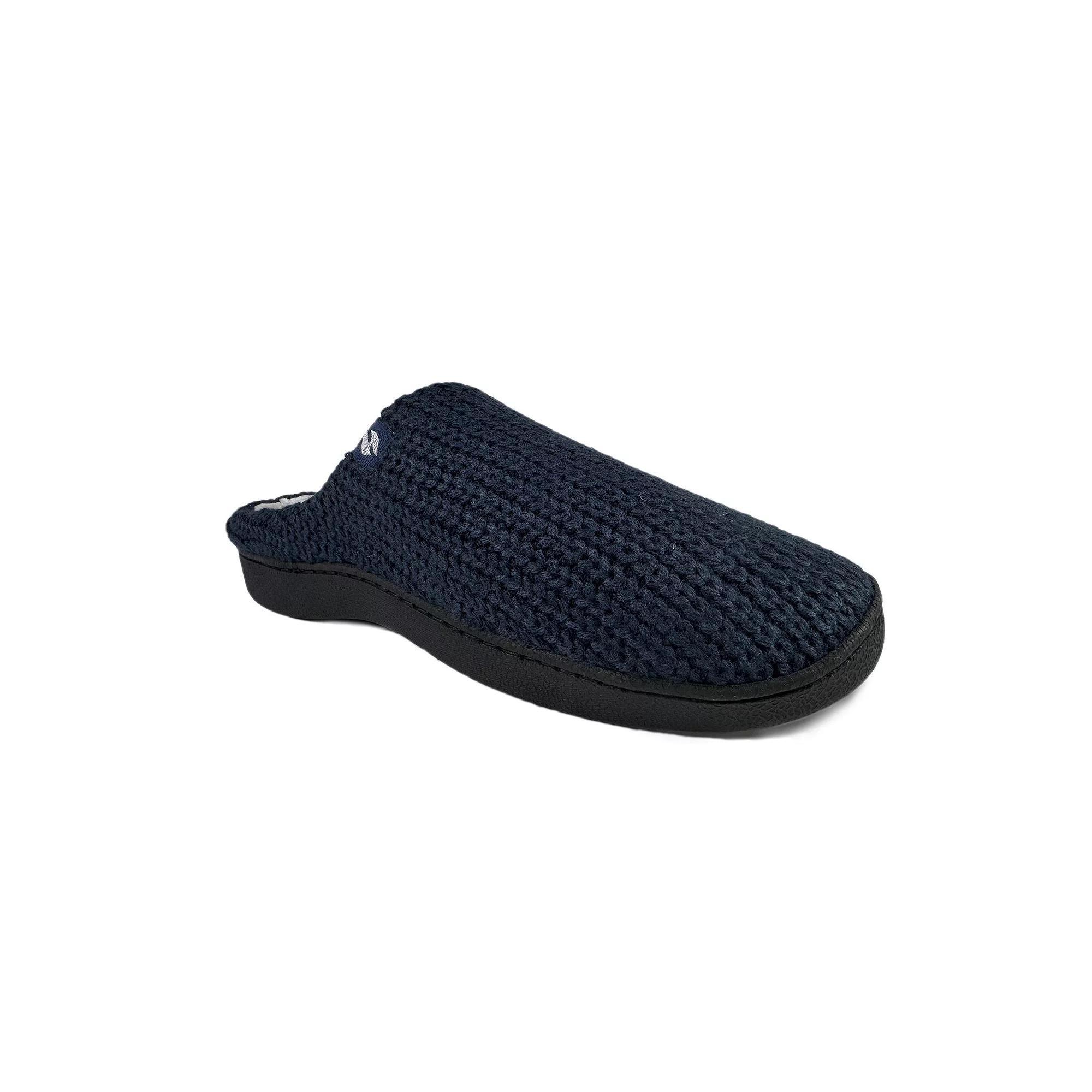 Heat Holders Men's Heatweaver Knit Scuff Slippers, Size: 7-8, Blue Product Image