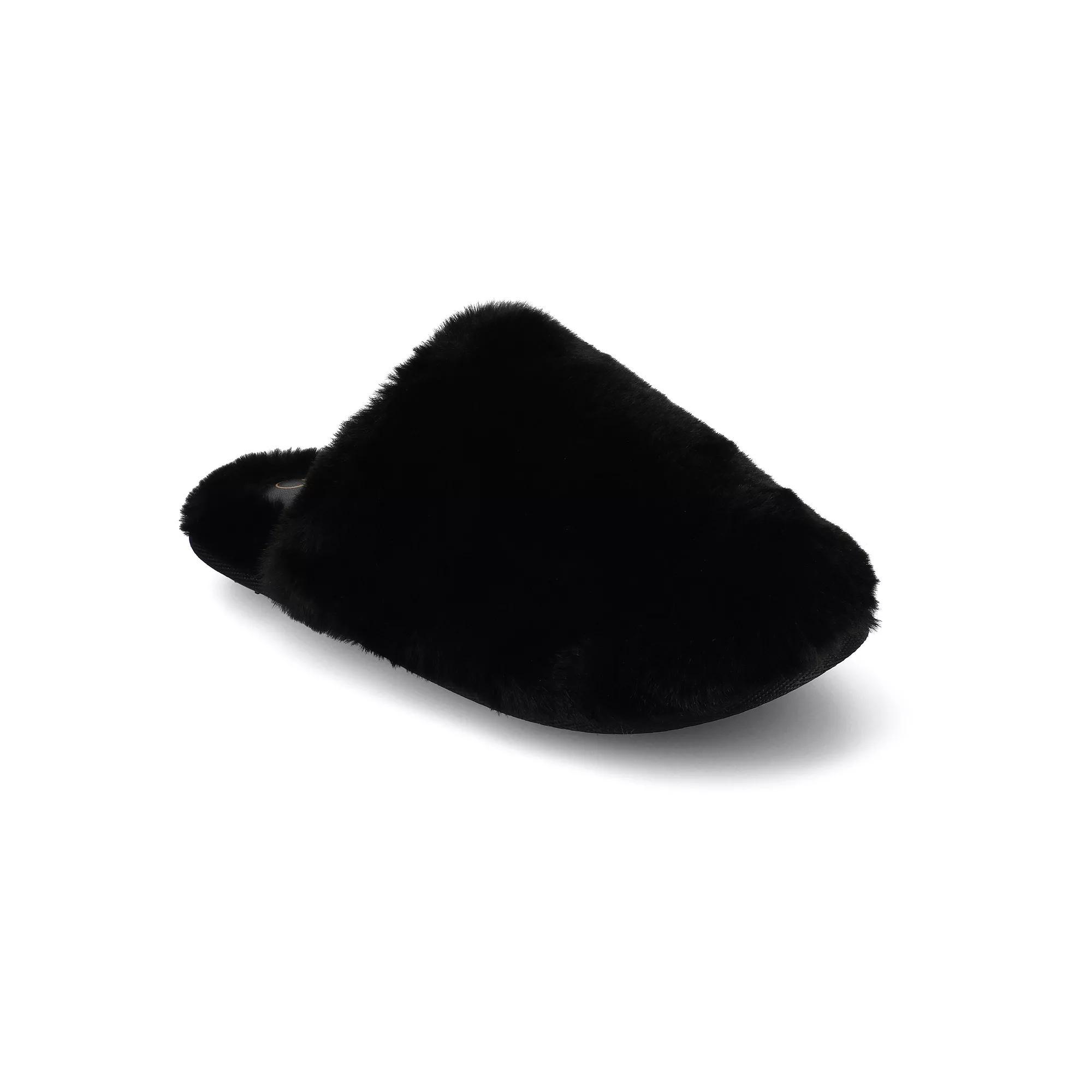 Journee Jayde Womens Plush Cushioned Scuff Slippers Product Image