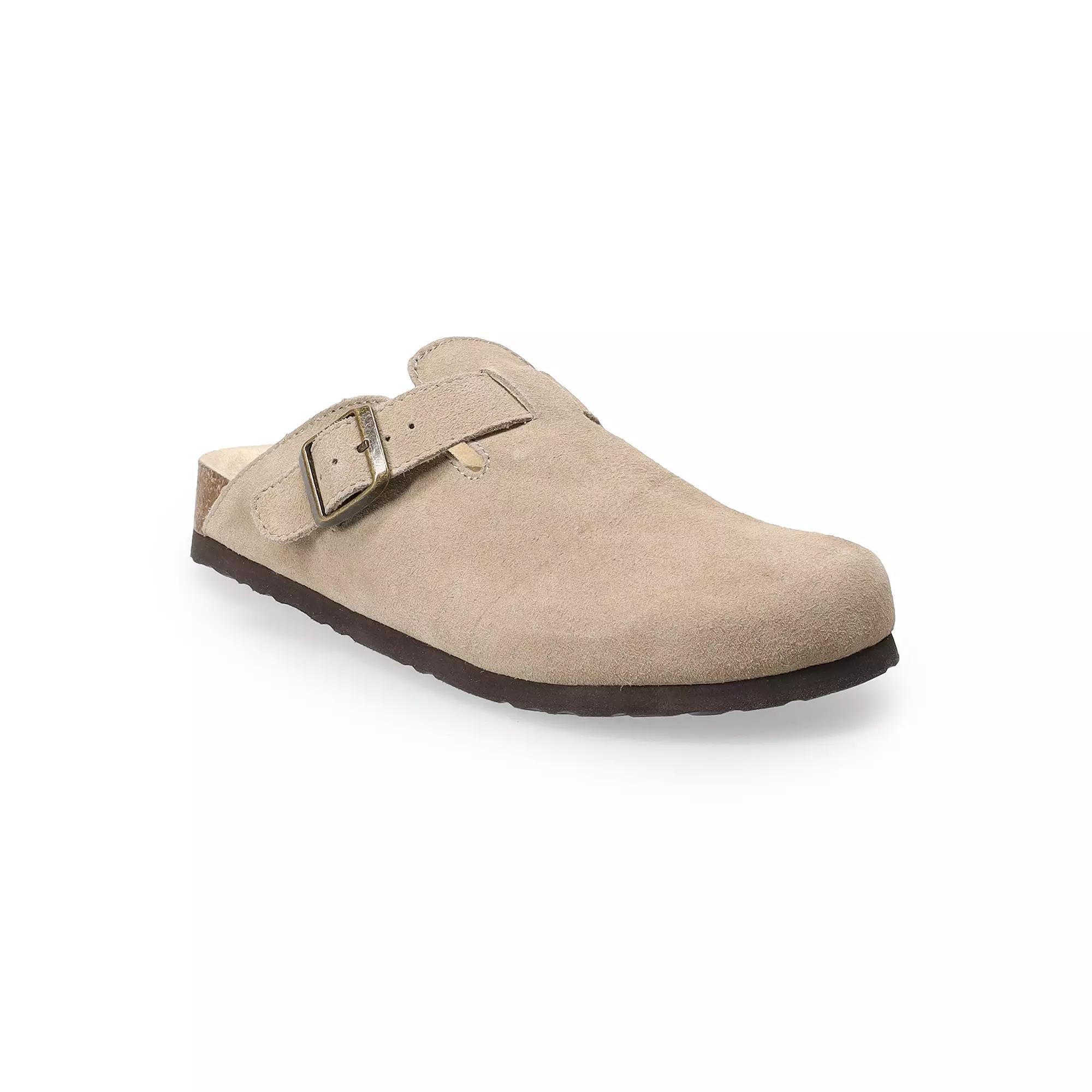 Sonoma Goods For Life® Waterford Women's Suede Clogs, Size: 6, Brown Product Image