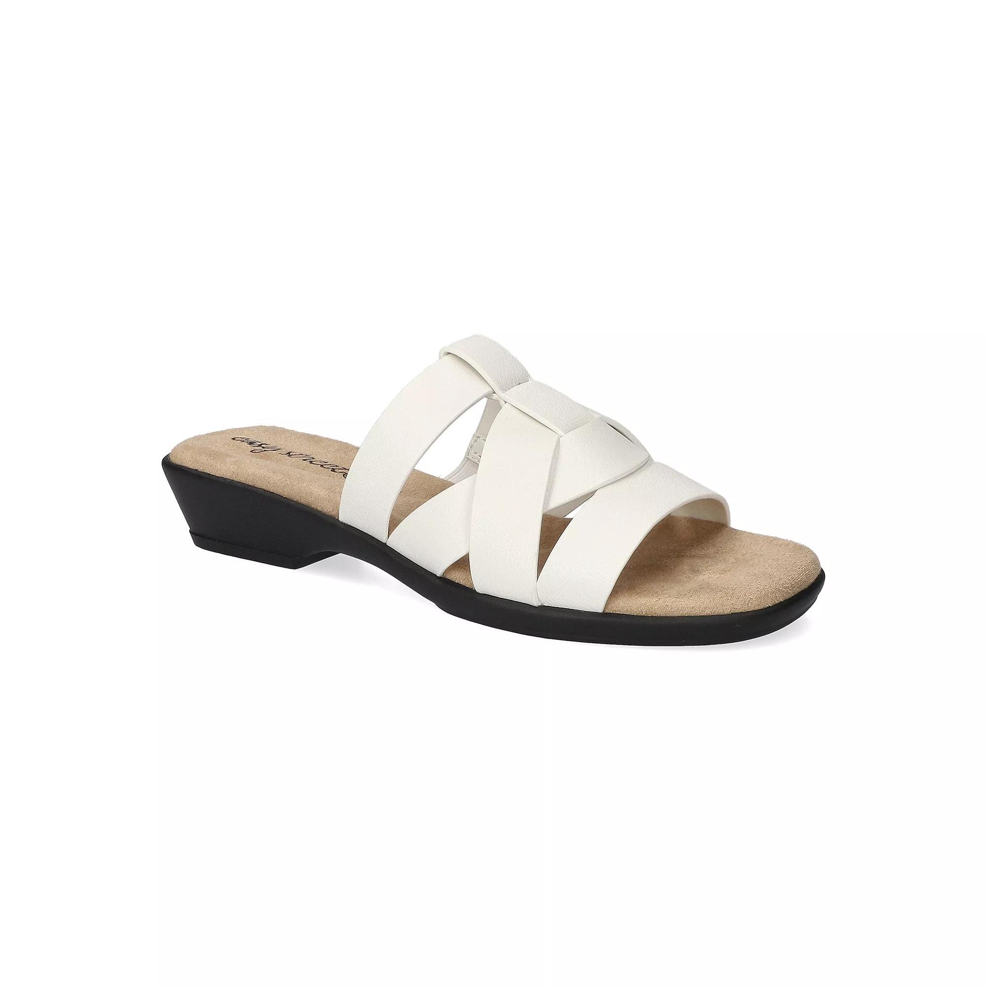 Eastland Poppy Women's Wedge Slide Sandals, Size: 7, White Product Image