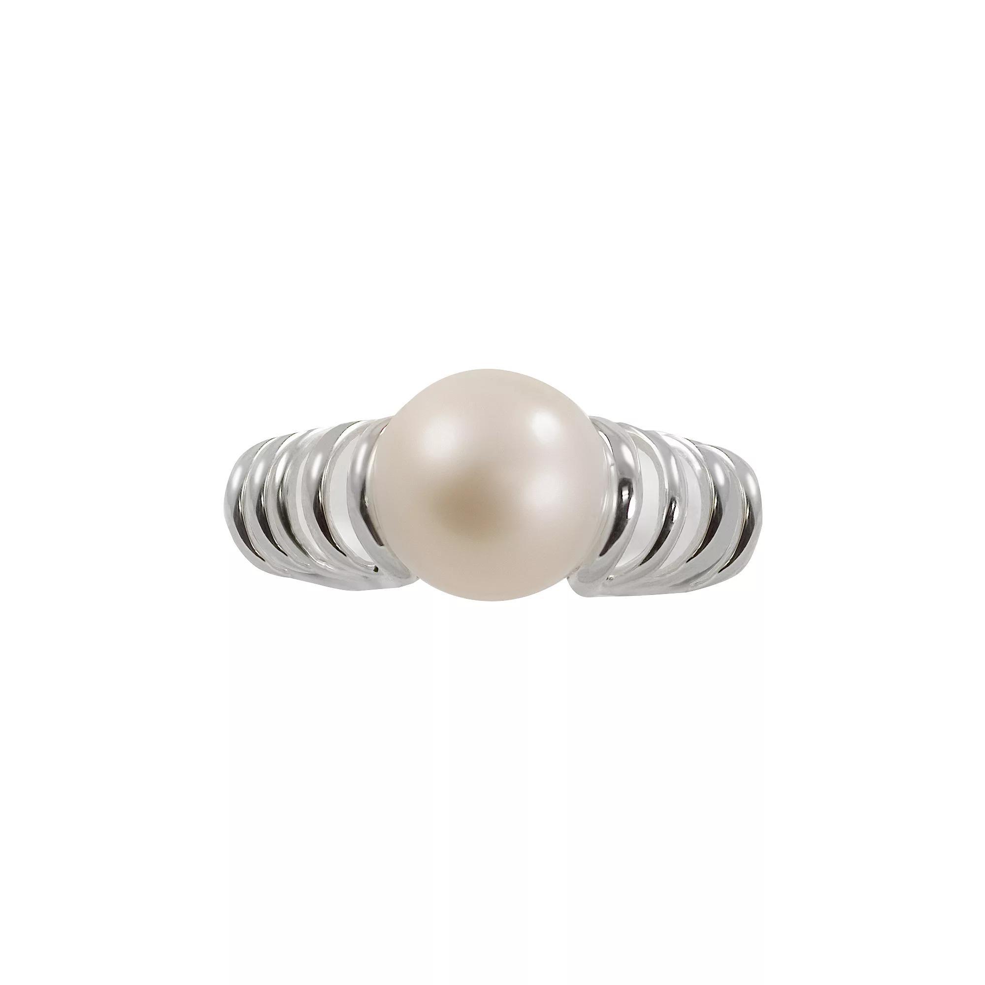 Sterling Silver Freshwater Cultured Pearl Ring, Womens Product Image