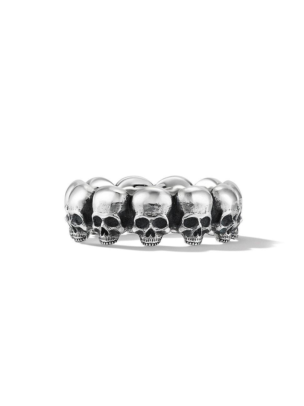 David Yurman Men's Memento Mori Skull Band Ring in Sterling Silver at Nordstrom, Size 10 Product Image