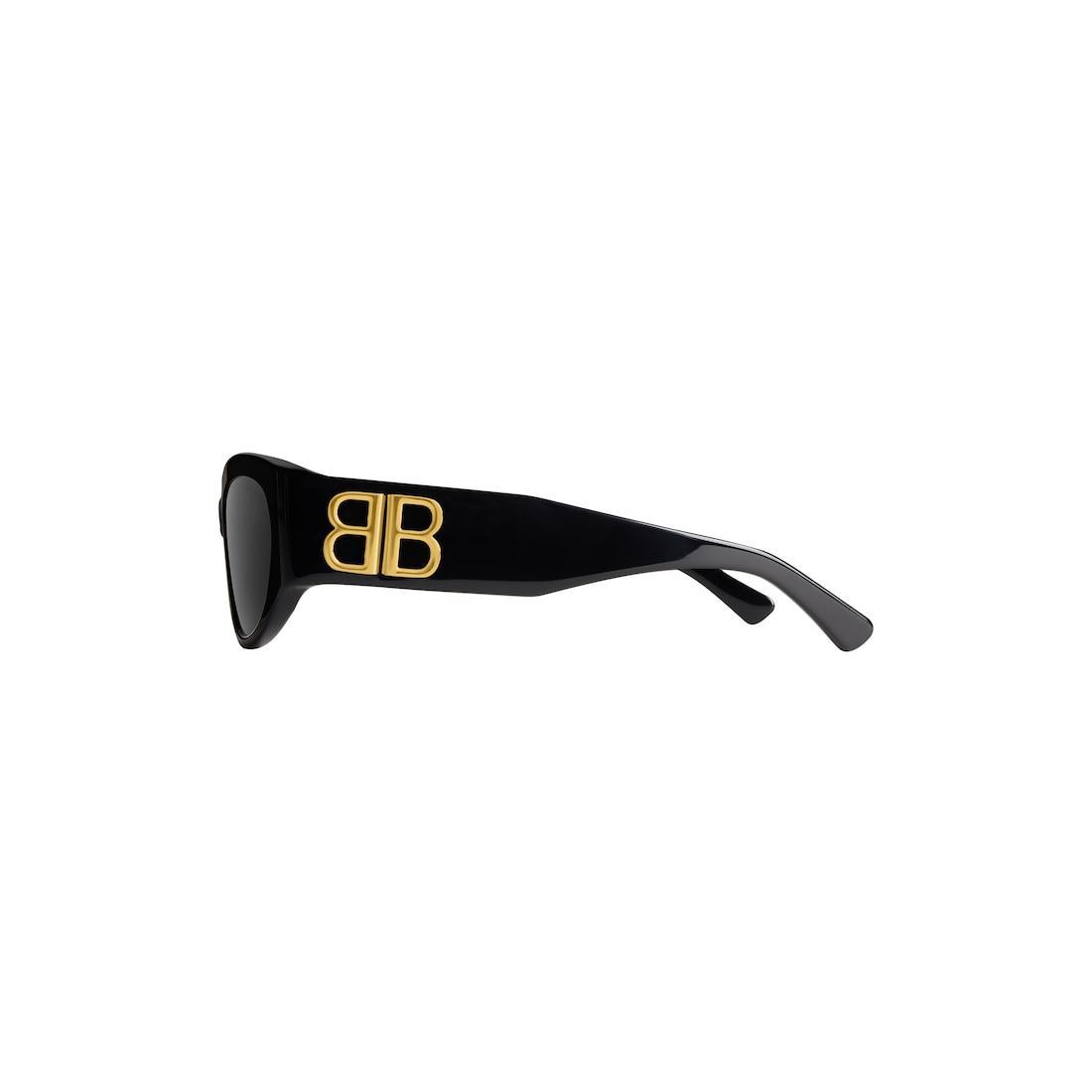 Women's Bossy Round Af Sunglasses  in Black Product Image