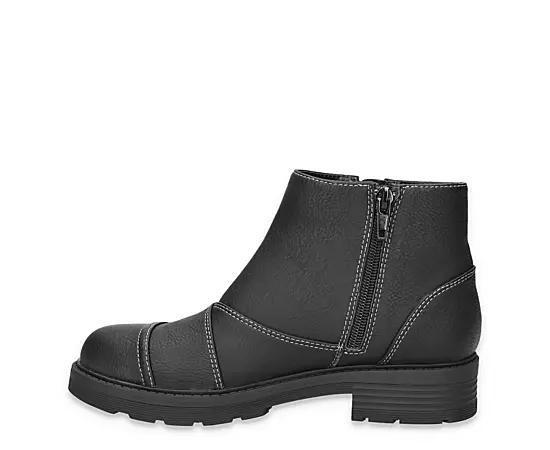 Aliah Easy Works by Easy Street Women's Slip Resistant Ankle Boots, Size: 8.5 Wide, Black Product Image