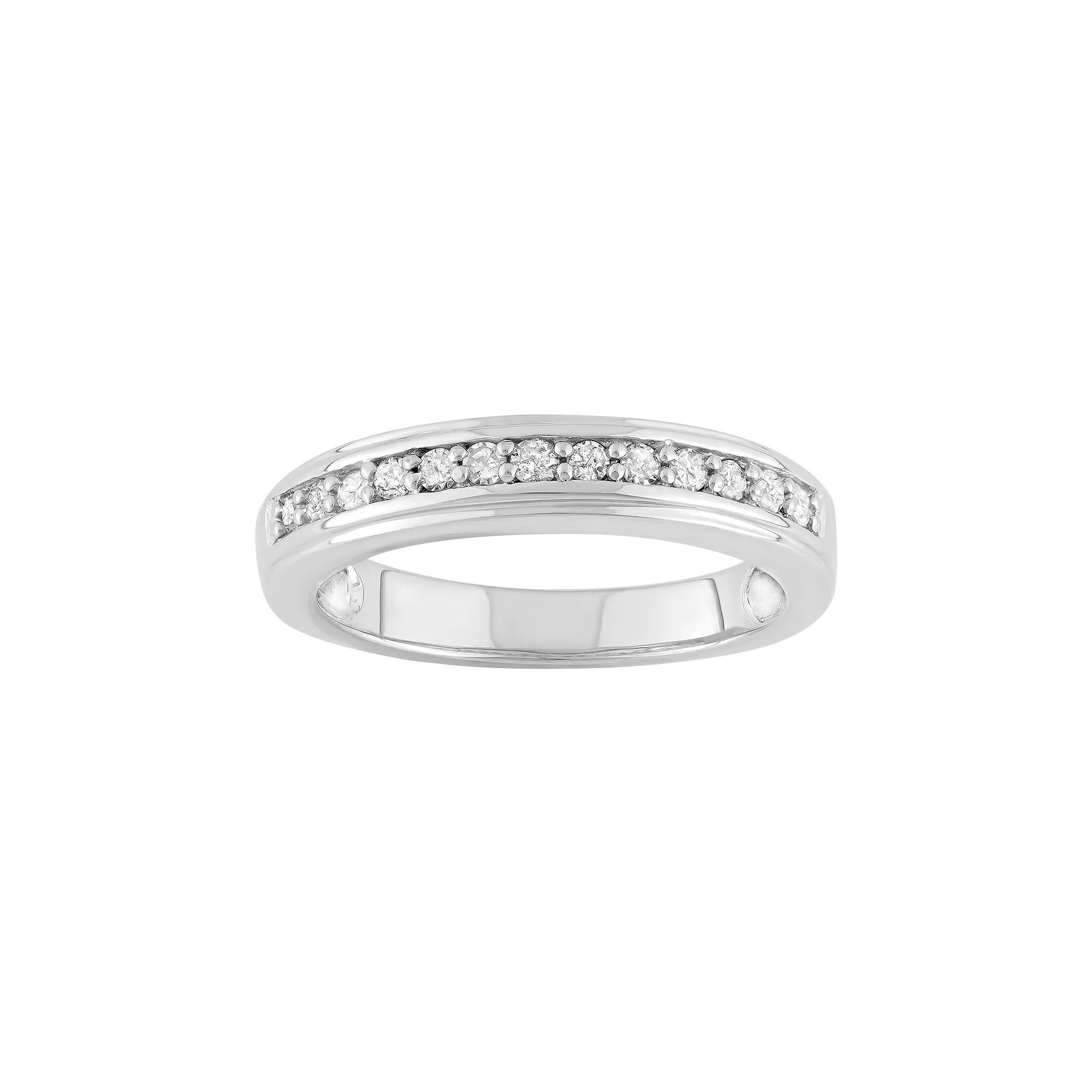 1/4 Carat T.W. Diamond Sterling Silver Ring, Women's, Size: 7, White Product Image