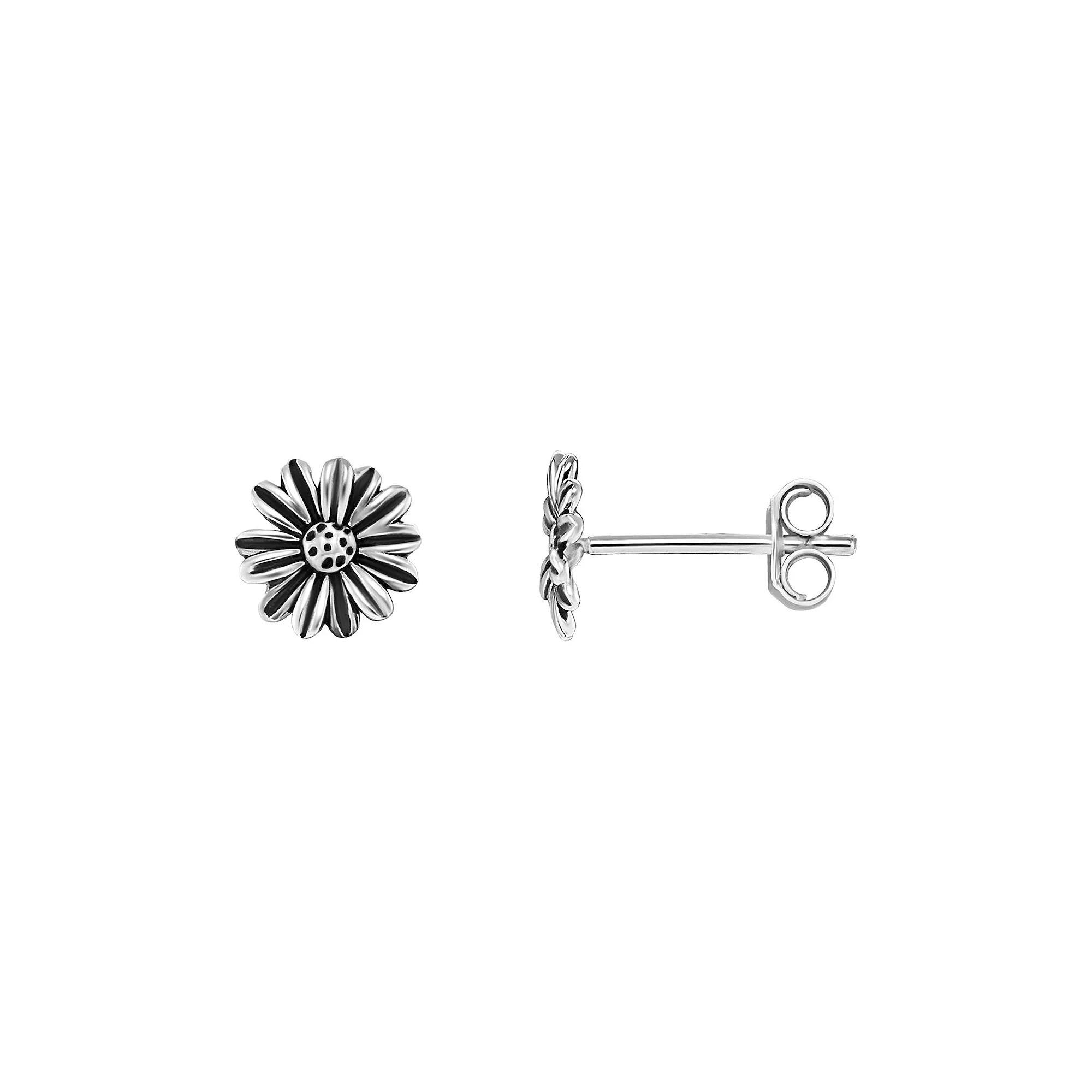 PRIMROSE Sterling Silver Flower Stud Earrings, Womens Product Image