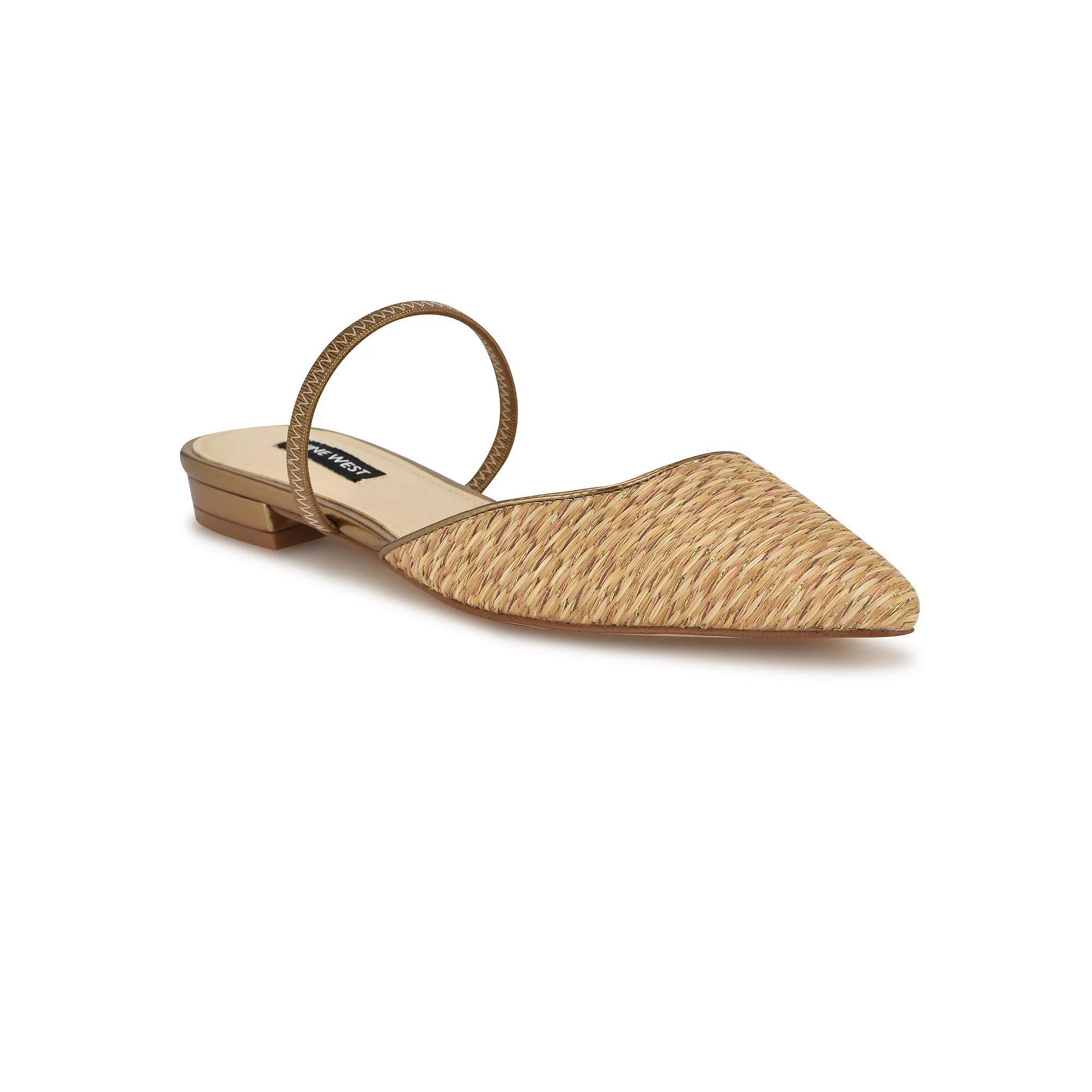 Nine West Gorga Pointy Toe Slip-On Women's Dress Flats, Size: 6, Light Natural Product Image
