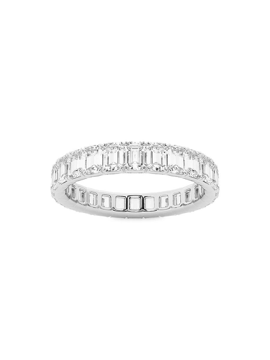 Womens Platinum & Emerald-Cut Lab-Grown Diamond Eternity Band/2.00-5.00 TCW Product Image