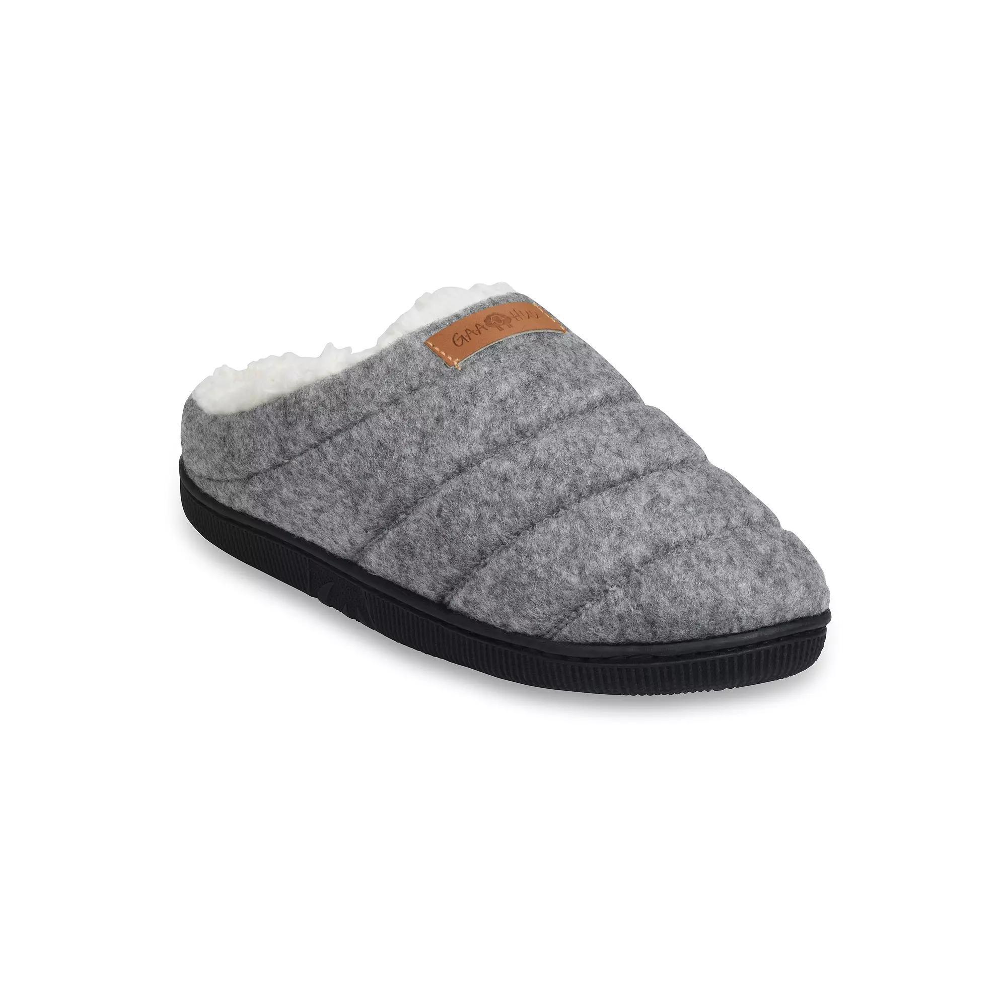 GaaHuu Faux Wool Tube Quilted Clog Women's Slippers, Size: Medium, Black Product Image