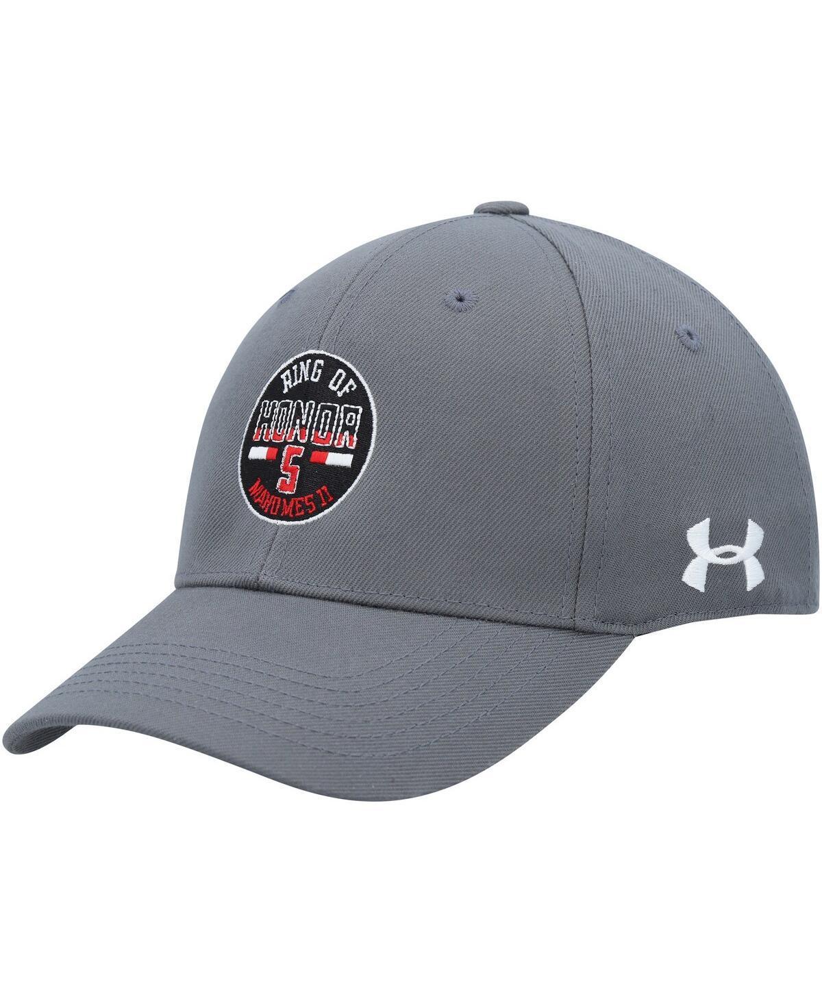 Men's Under Armour Patrick Mahomes Gray Texas Tech Red Raiders Ring of Honor Adjustable Hat, Grey Product Image