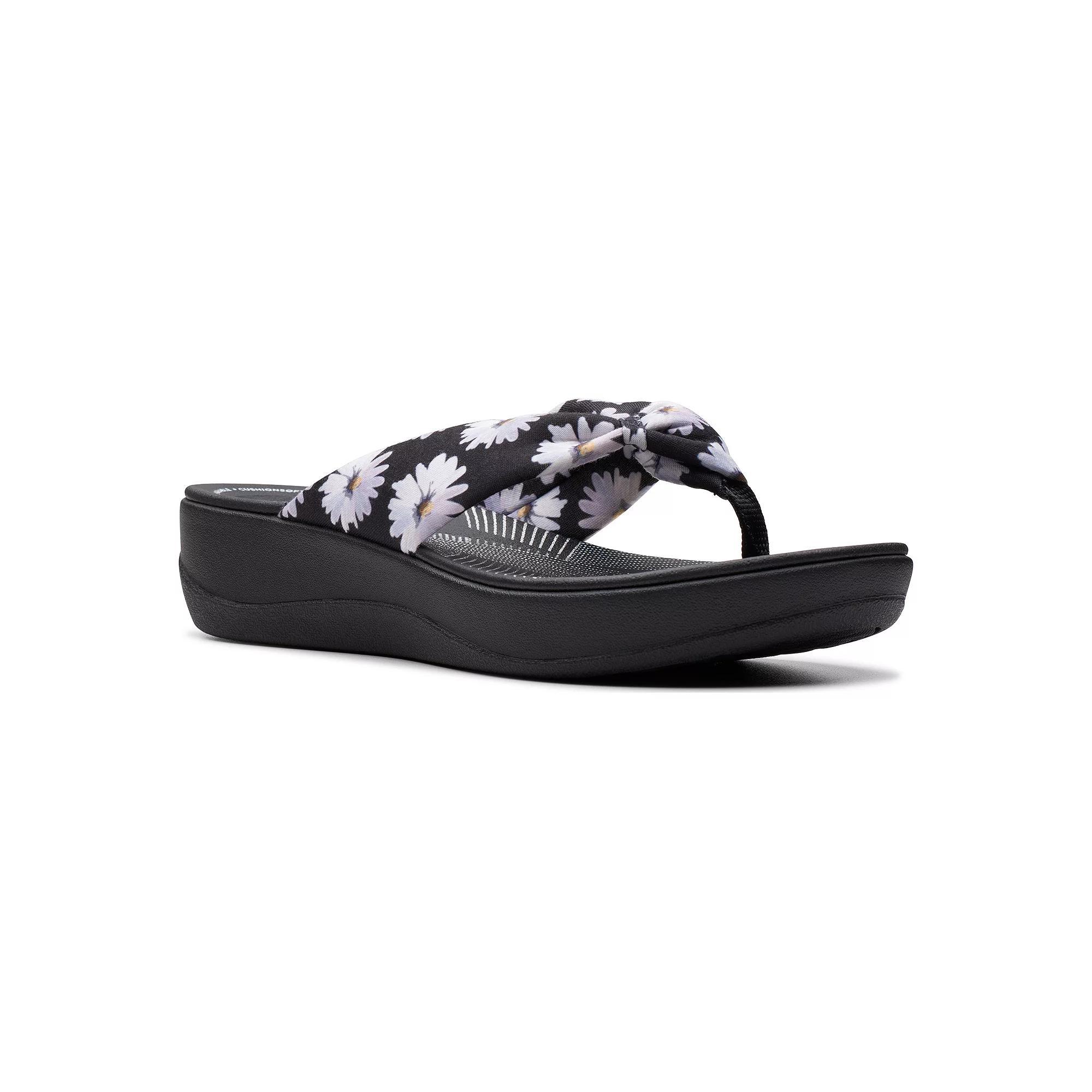 Clarks® Cloudsteppers Arla Glison Women's Sandals, Size: 11, Daisy Print Product Image