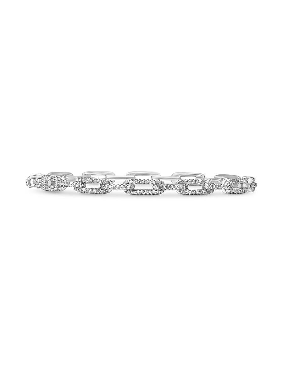 Mens Cable Edge Cuff Sterling Silver Bracelet Product Image