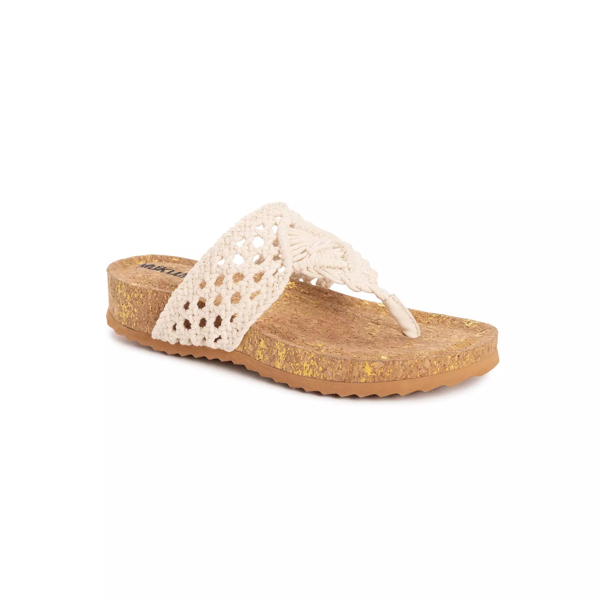 MUK LUKS Women's Pippen Comfortable Sandals, Size: 7, Beige Product Image