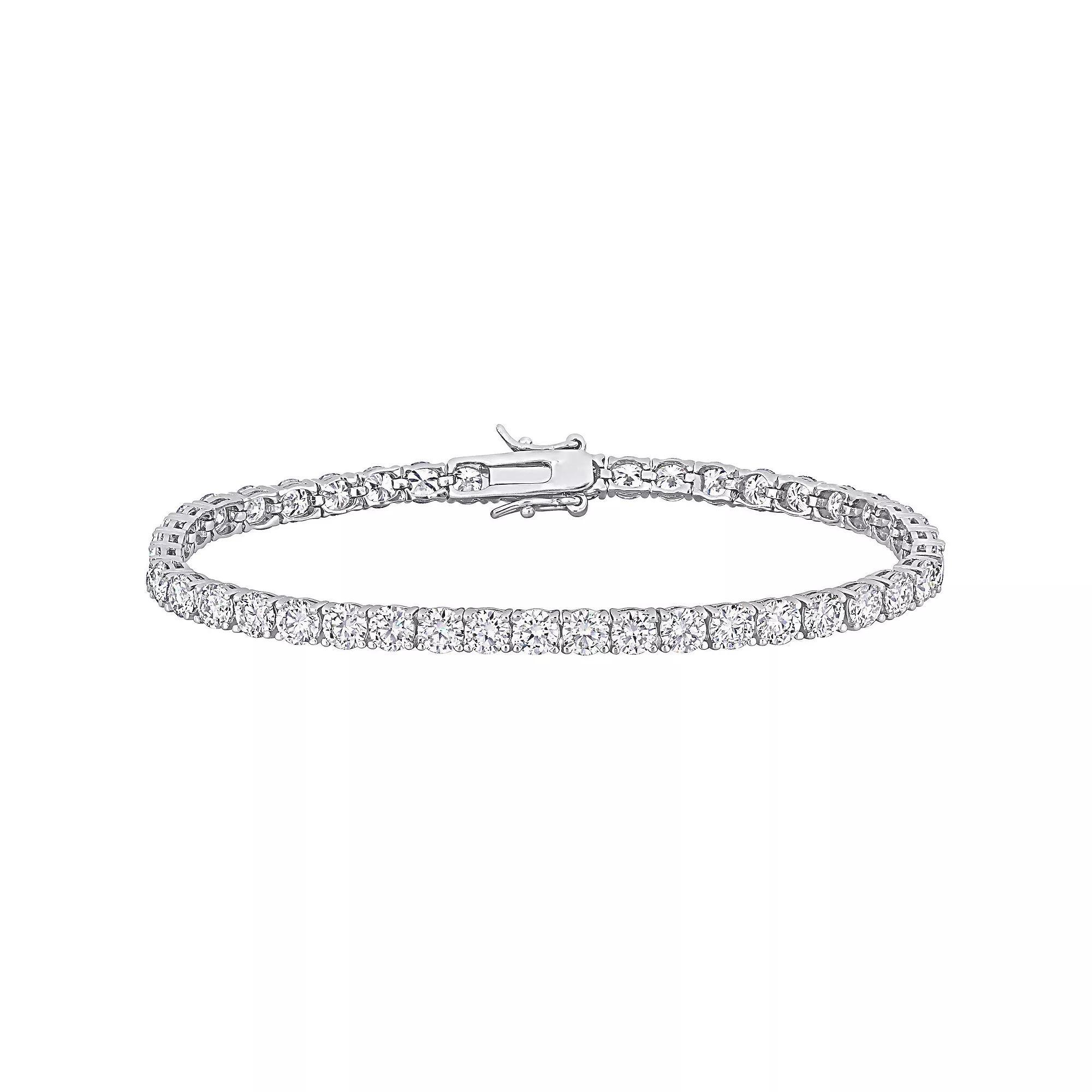 Stella Grace Sterling Silver Lab-Created Moissanite Tennis Bracelet, Women's, Size: 7" Product Image
