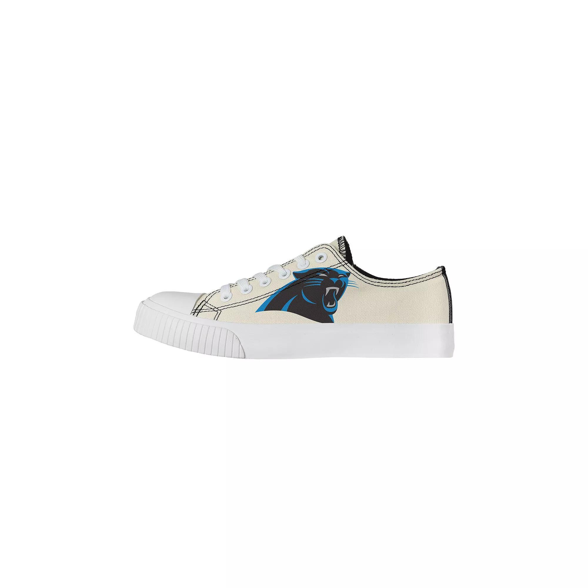 Women's FOCO Cream Carolina Panthers Low Top Canvas Shoes, Size: 6, Beige Product Image