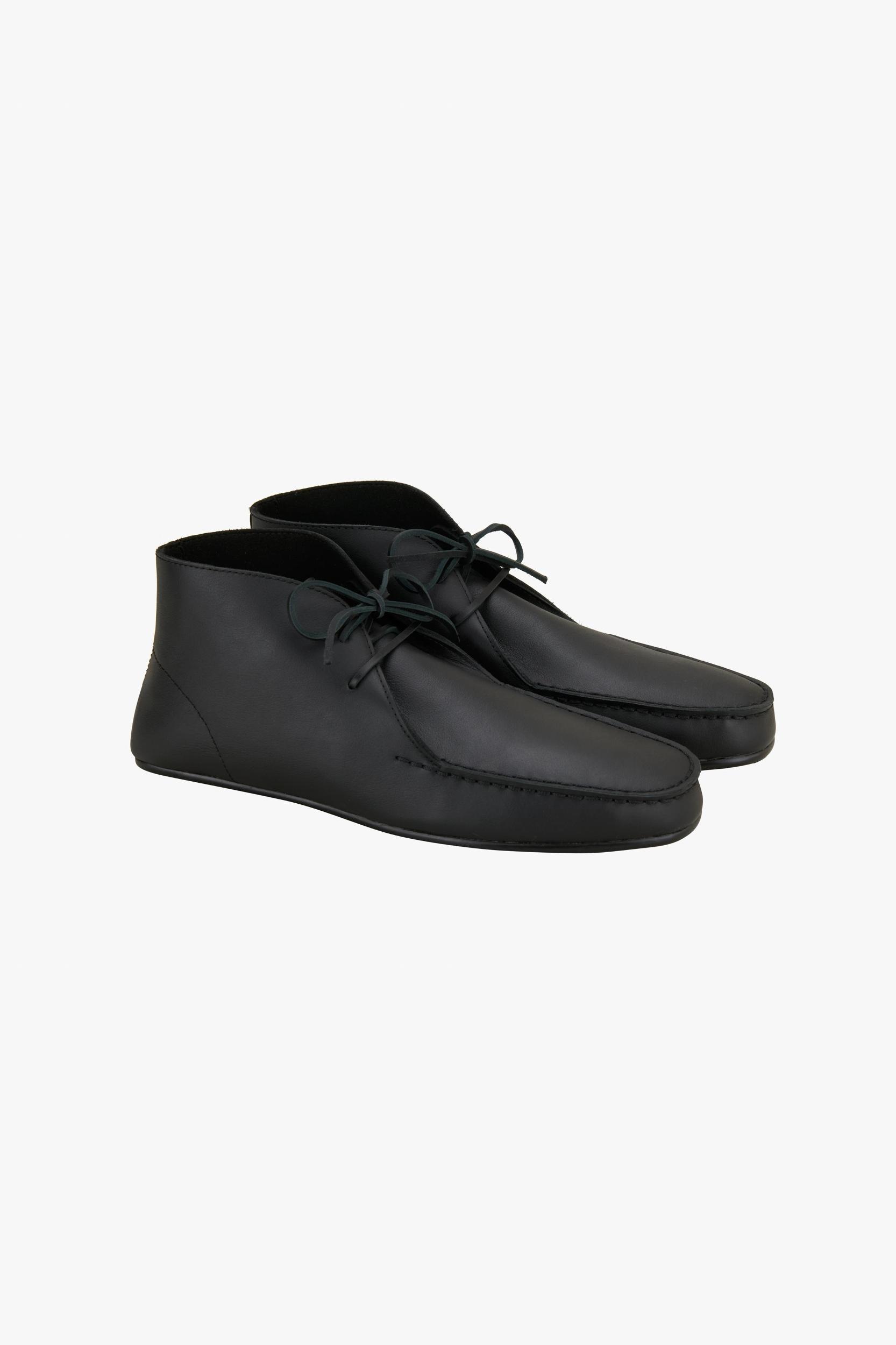 LEATHER ANKLE BOOTS X STEFANO PILATI Product Image