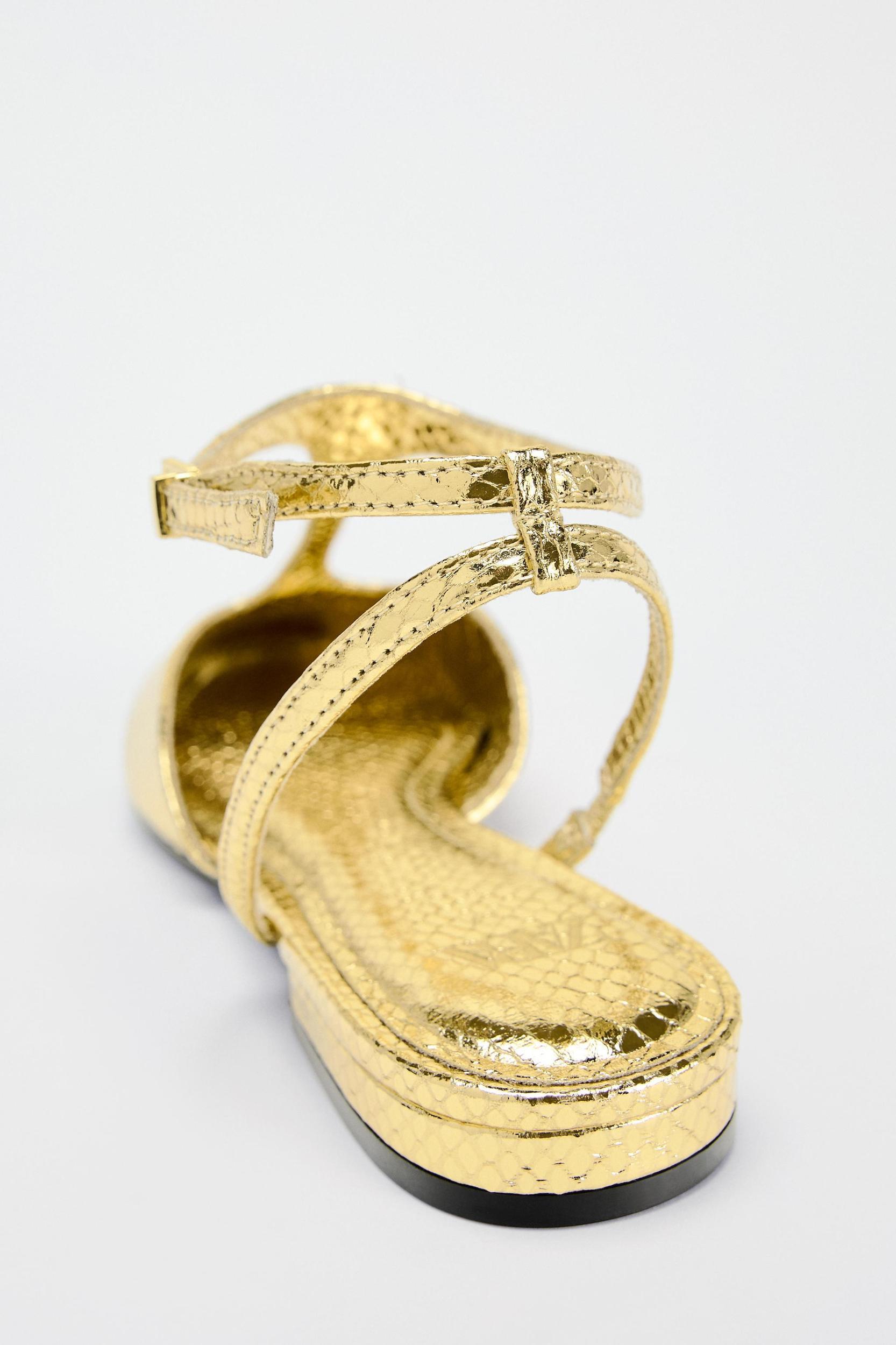 FLAT METALLIC SHOES Product Image