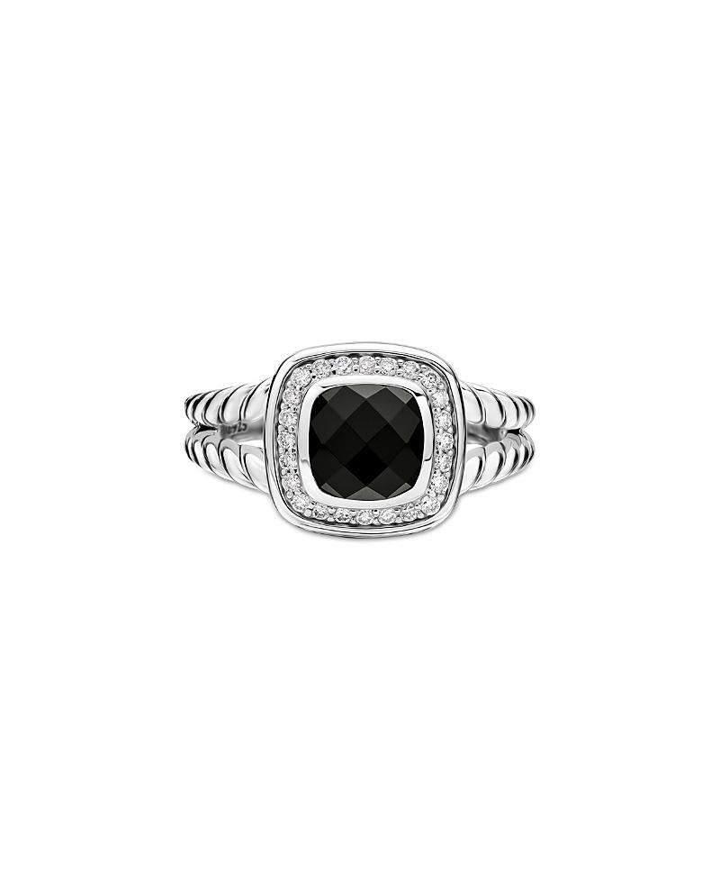 David Yurman Petite Albion Ring with Black Onyx & Diamonds Product Image