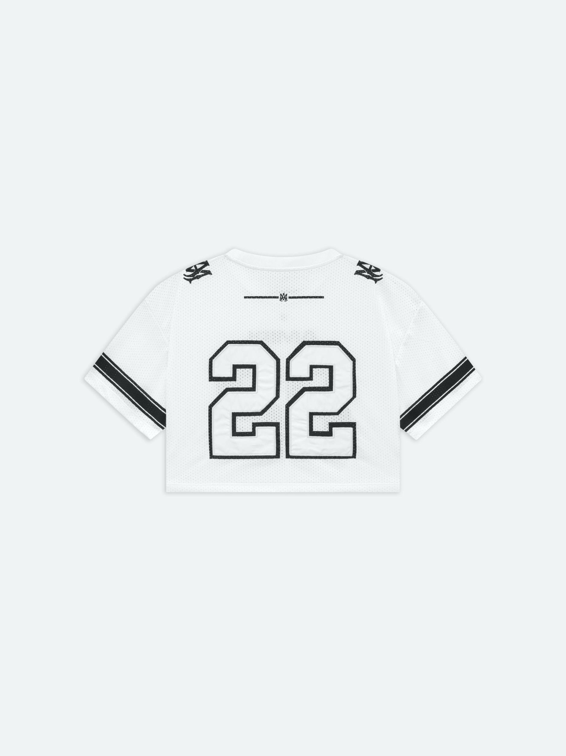 WOMEN- WOMEN'S 22 CROPPED MESH TEE - WHITE Female Product Image