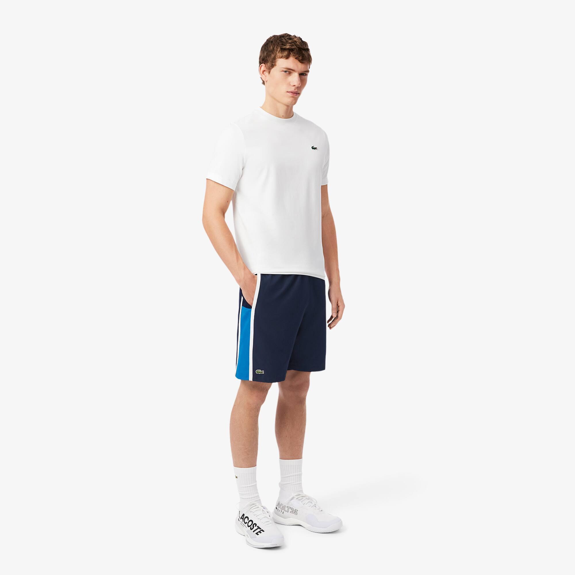 Lightweight Colour-Block Stripe Tennis Shorts Product Image