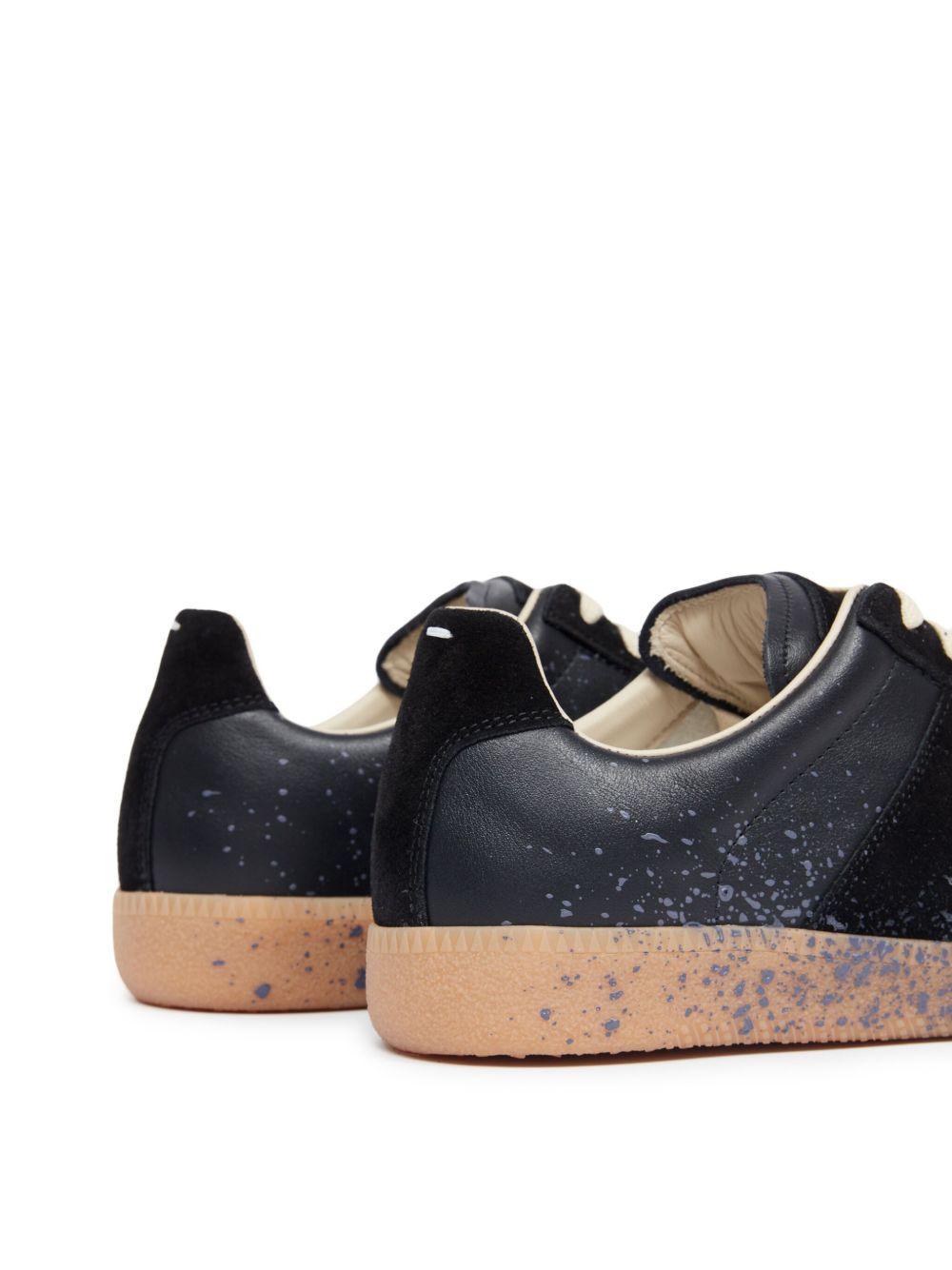 Replica Paint leather sneakers Product Image