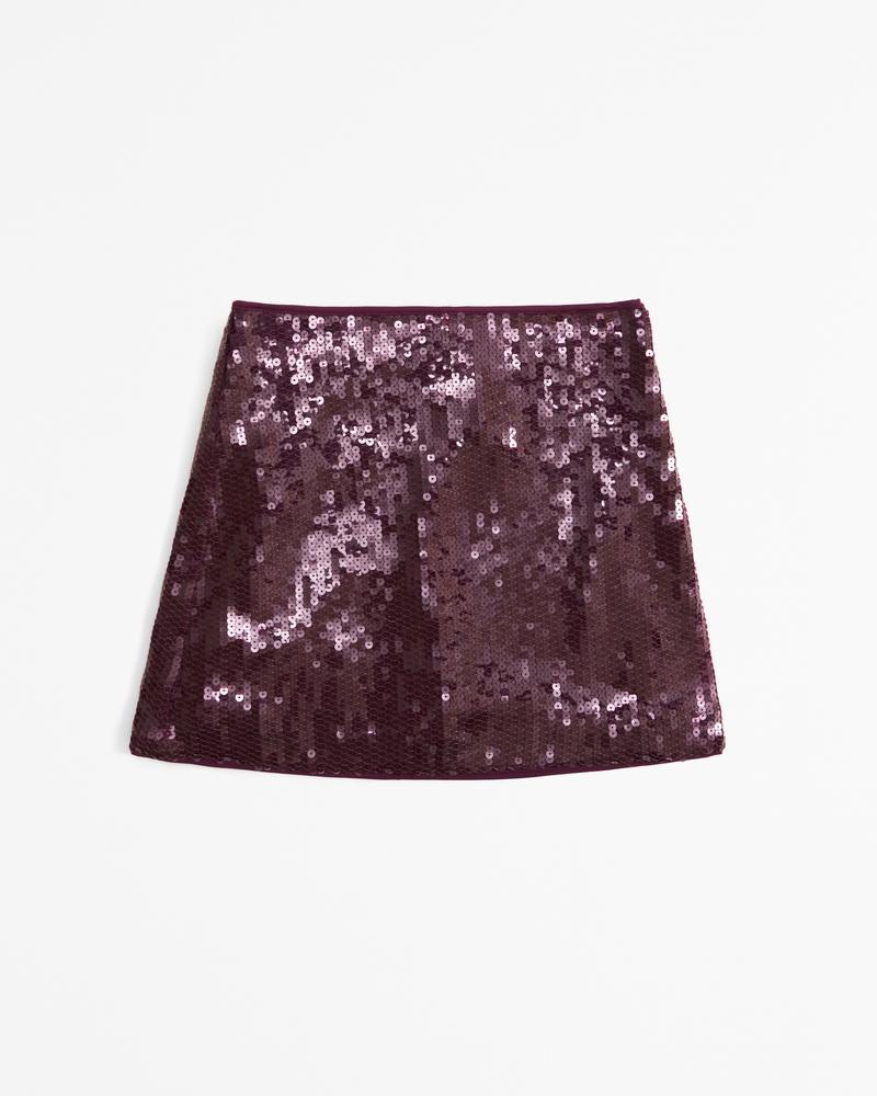 The A&F Scarlett Vegan Leather Mini Skort Product Image