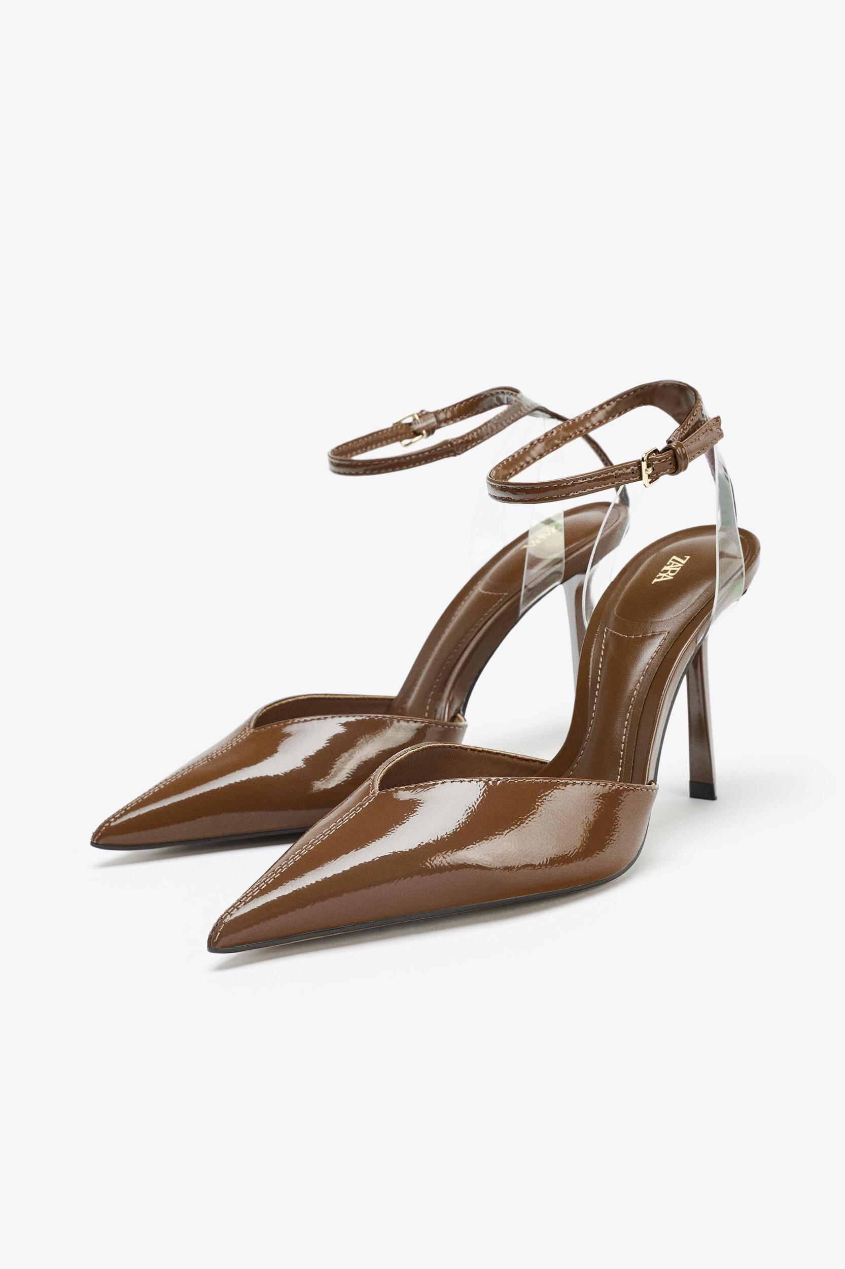 PATENT FINISH HEELED SHOES Product Image