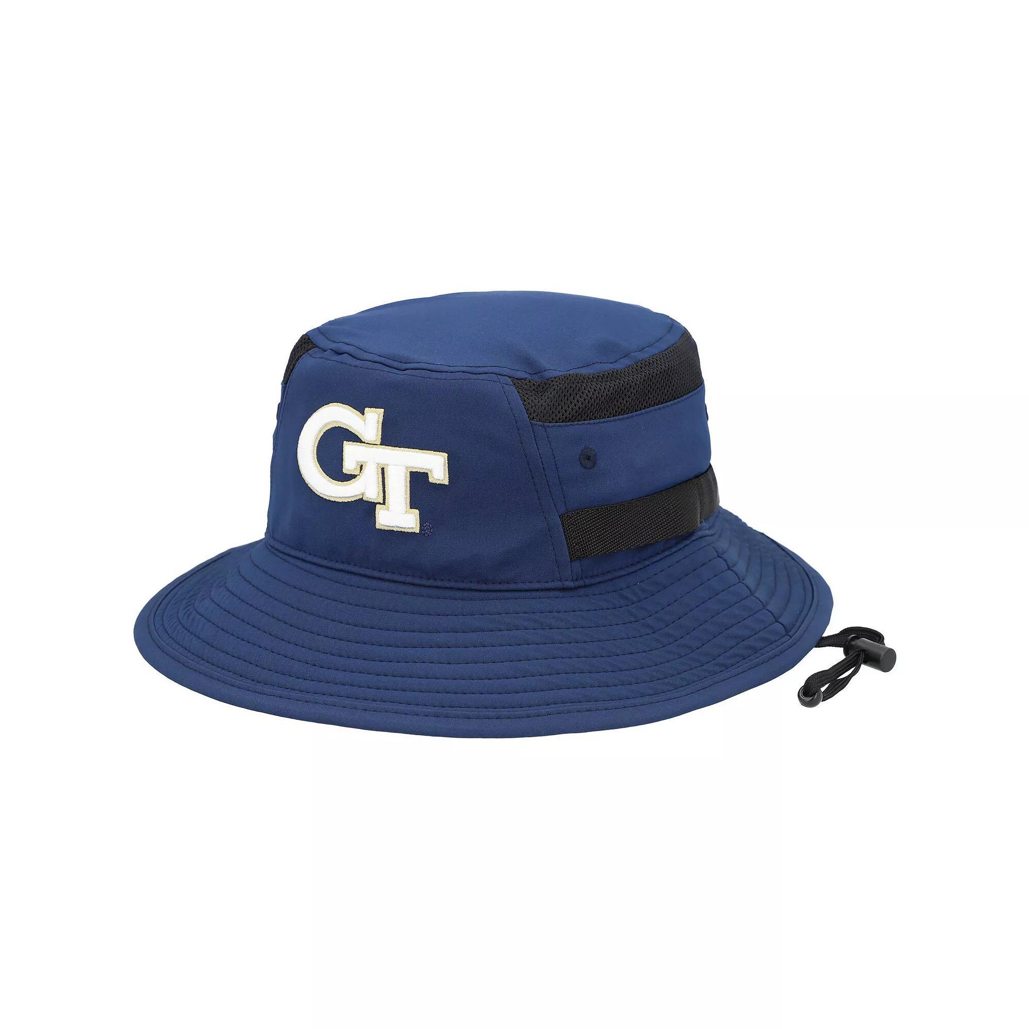 Men's adidas Navy Georgia Tech Yellow Jackets 2021 Sideline AEROREADY Bucket Hat, Size: Small/Medium, Blue Product Image