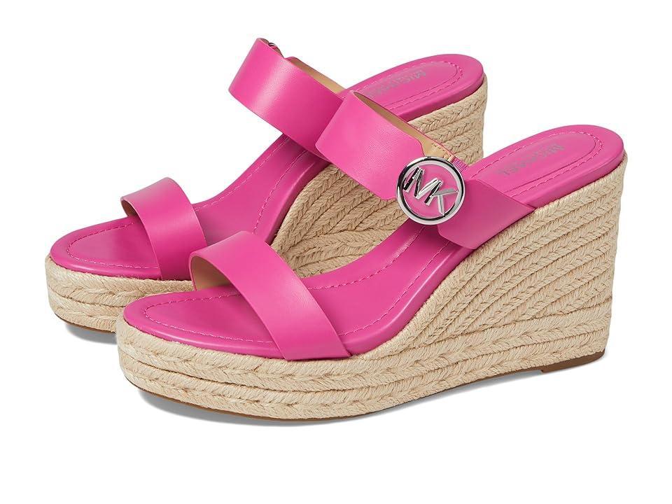 MICHAEL Michael Kors Lucinda Wedge (Cerise) Women's Sandals Product Image