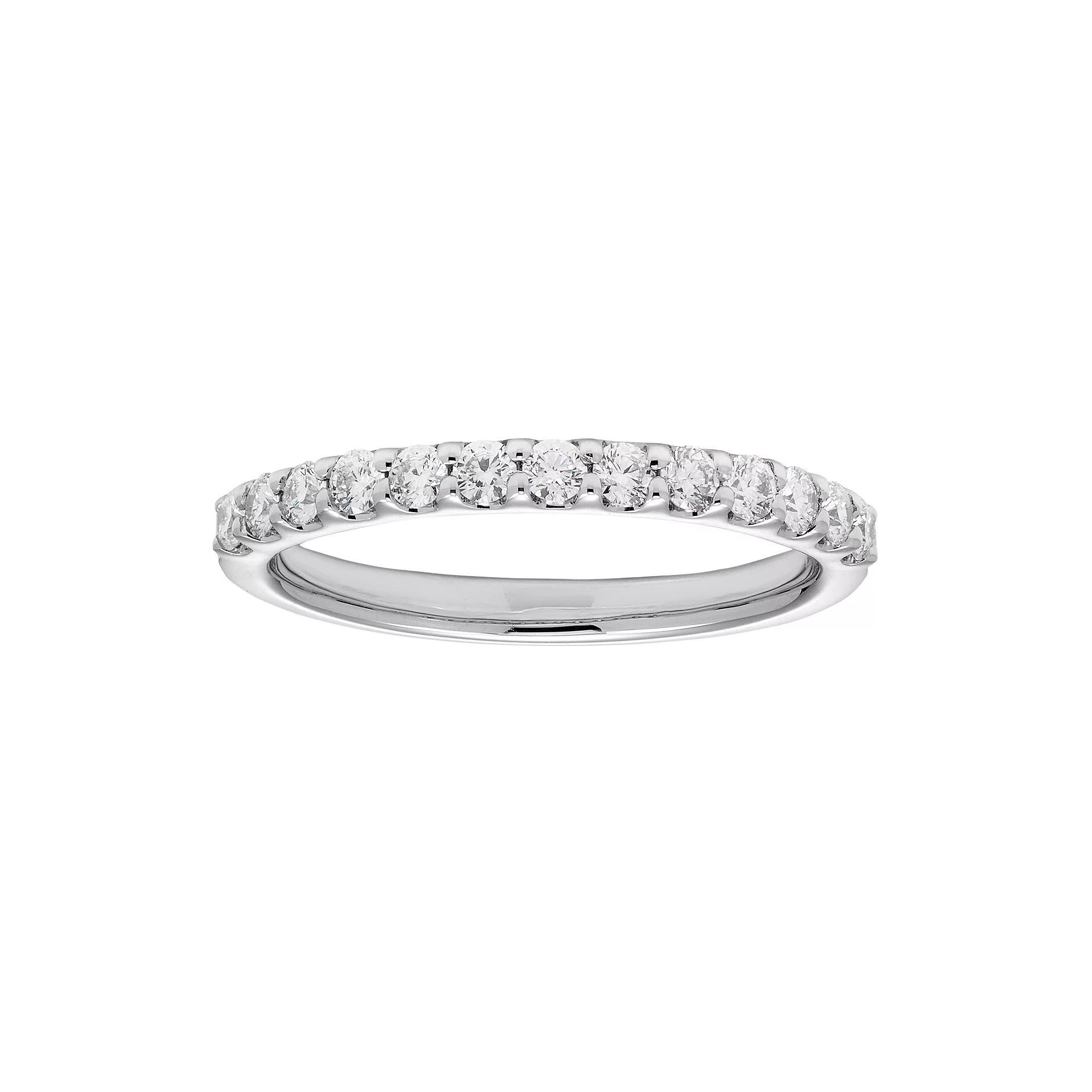 The Regal Collection 14k Gold 3/8 Carat T.W. IGL Certified Diamond Wedding Band, Women's, Size: 9, White Product Image