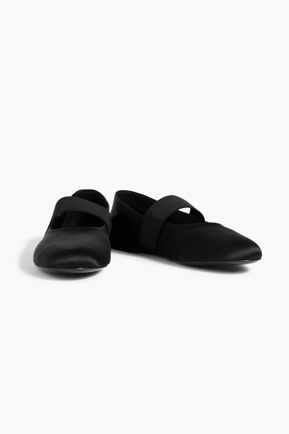 CO Satin Ballet Flats In Black Product Image