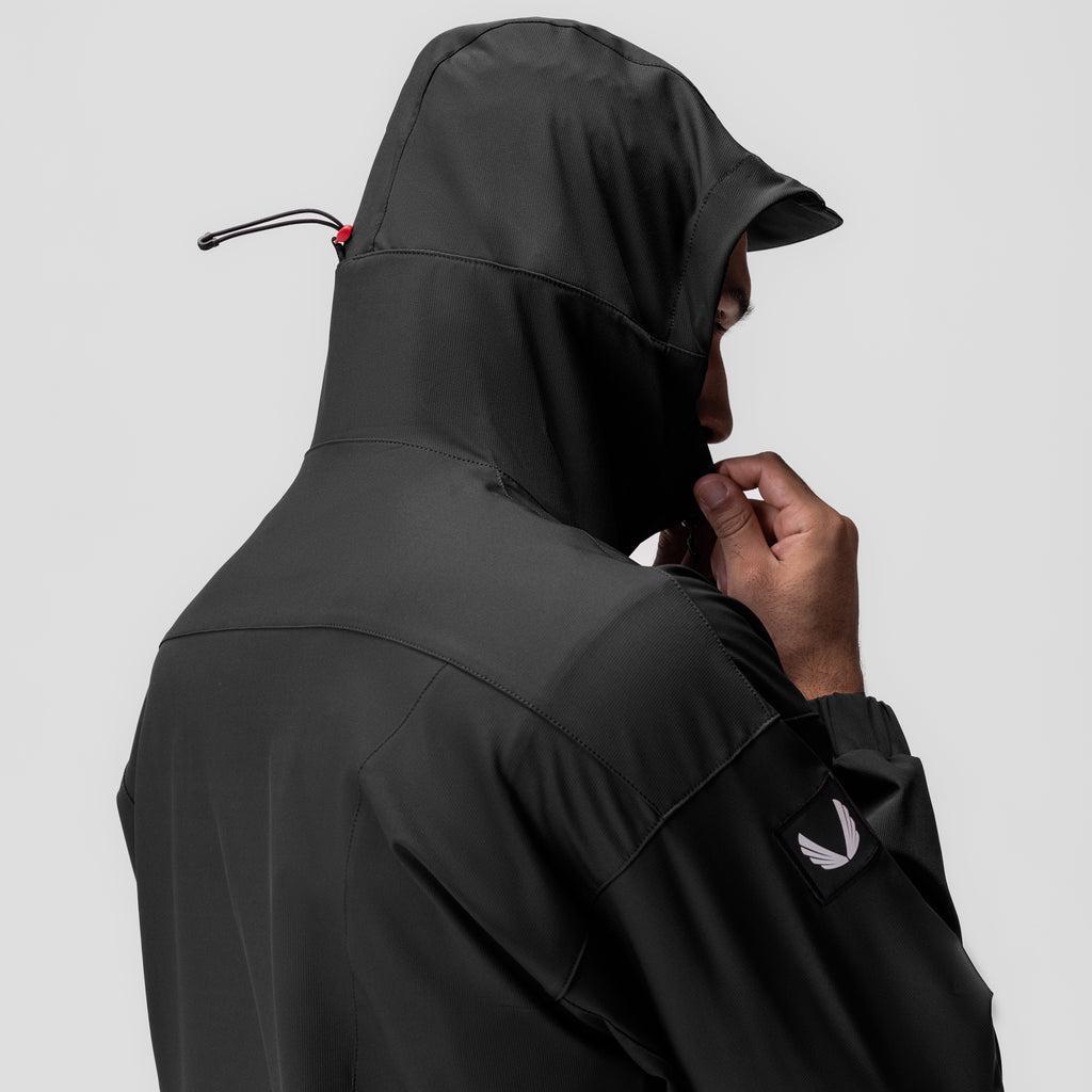 0717. Weather-Ready Anorak Jacket - Black "Patch" Product Image