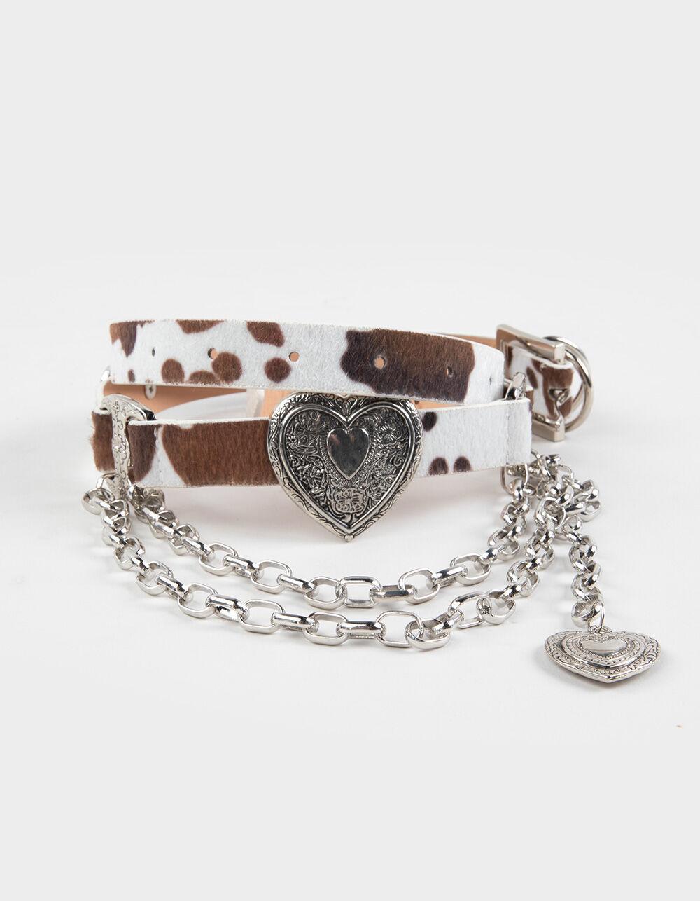 Heartbreaker Chain Belt - WHITE COMBO Product Image