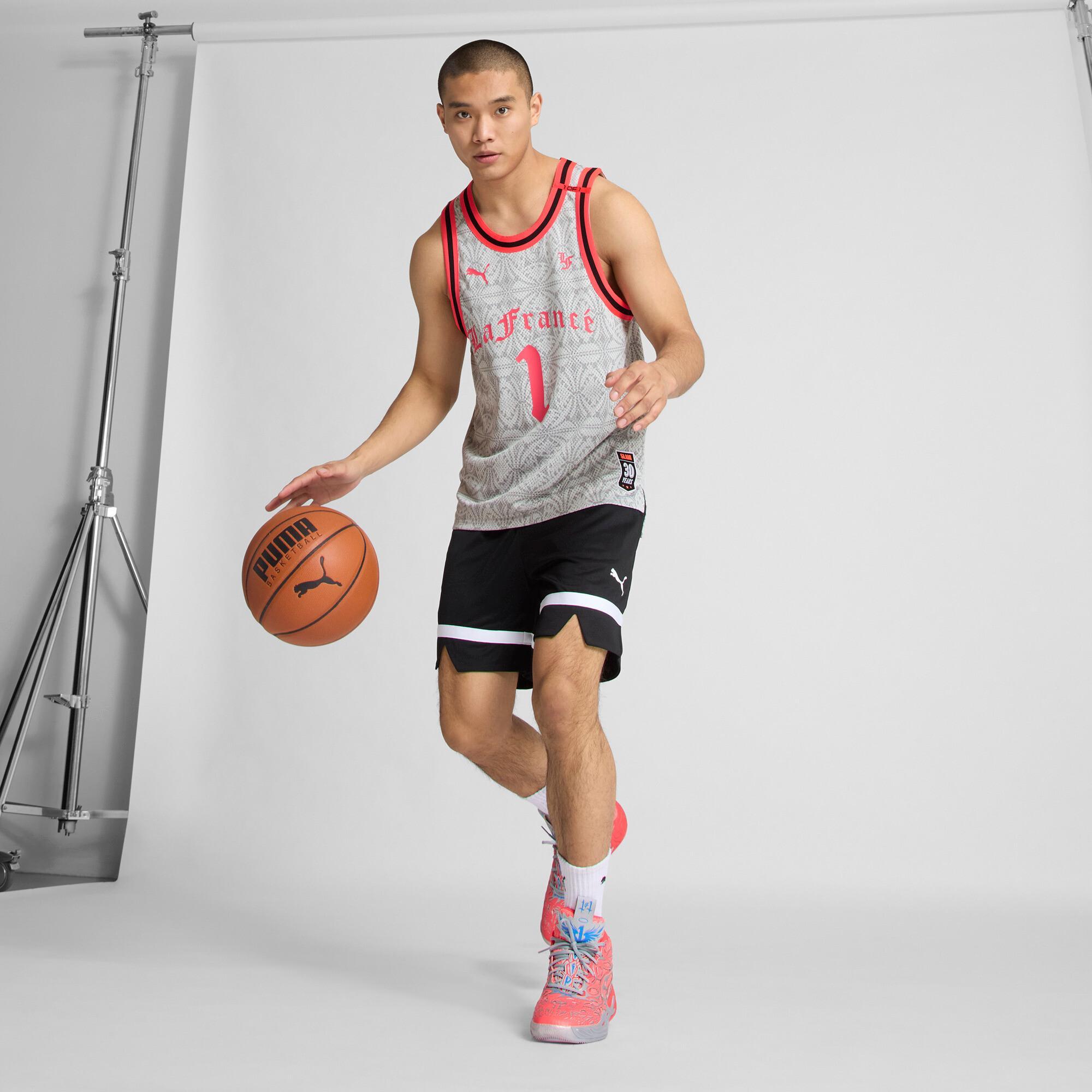 PUMA x LAMELO BALL LaFrancÃ© Slam Men's Basketball Jersey in Grey Product Image