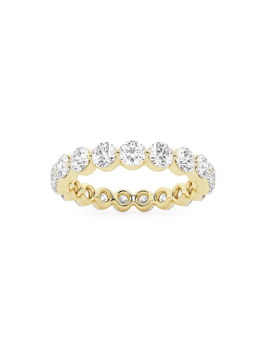 Womens 14K Yellow Gold & Floating Natural Diamond Eternity Band/2.00-4.00 TCW Product Image