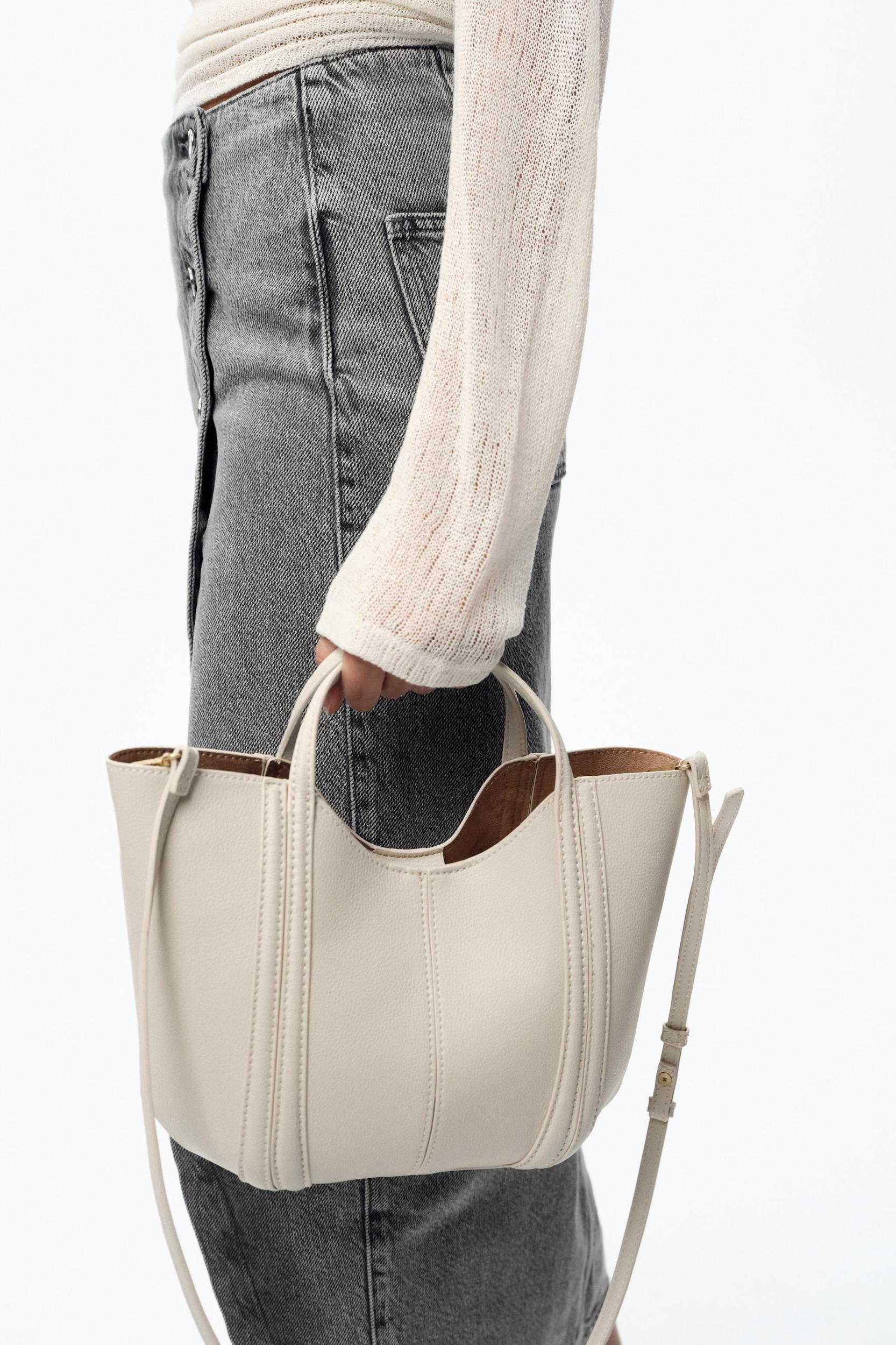 TOPSTITCHED MINI CITY BAG Product Image
