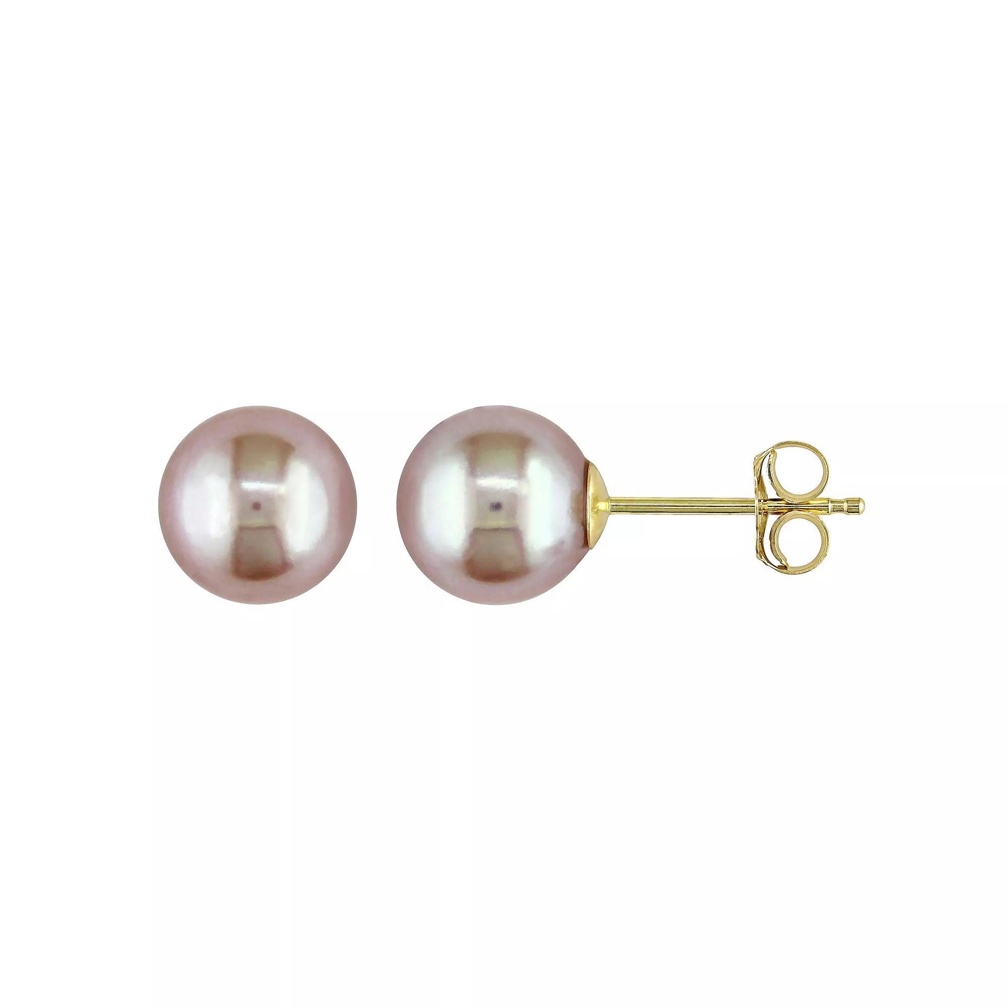 Gemminded Sterling Silver Lab-Created Ruby Stud Earrings, Women's Product Image