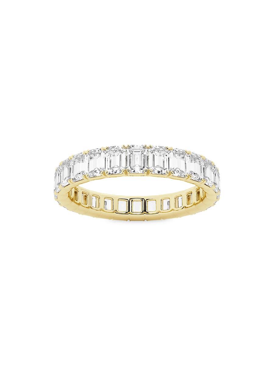 Womens 14K Yellow Gold & Emerald-Cut Lab-Grown Diamond Eternity Band/2.00-5.00 TCW Product Image