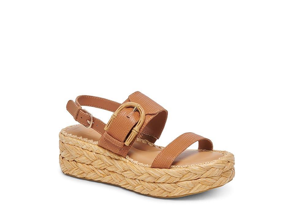 Dolce Vita Chera (Tan Embossed Leather) Women's Sandals Product Image