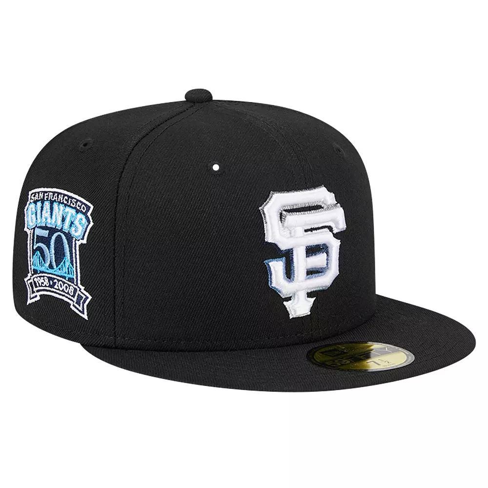 Men's New Era Black San Francisco Giants  Raceway 59FIFTY Fitted Hat, Size: 8 Product Image