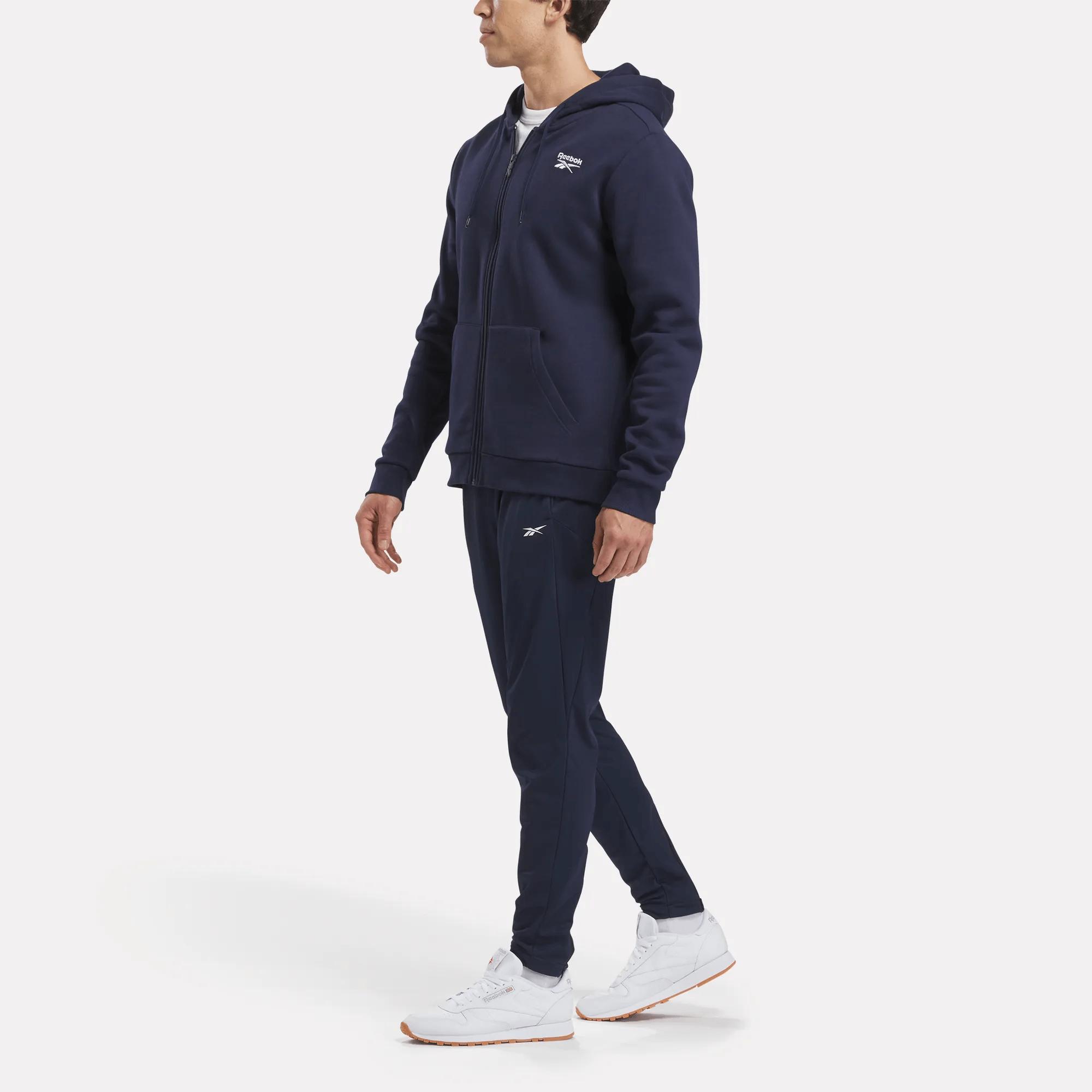 Men's Reebok Identity Small Logo Fleece Full-Zip Hoodie Male Product Image