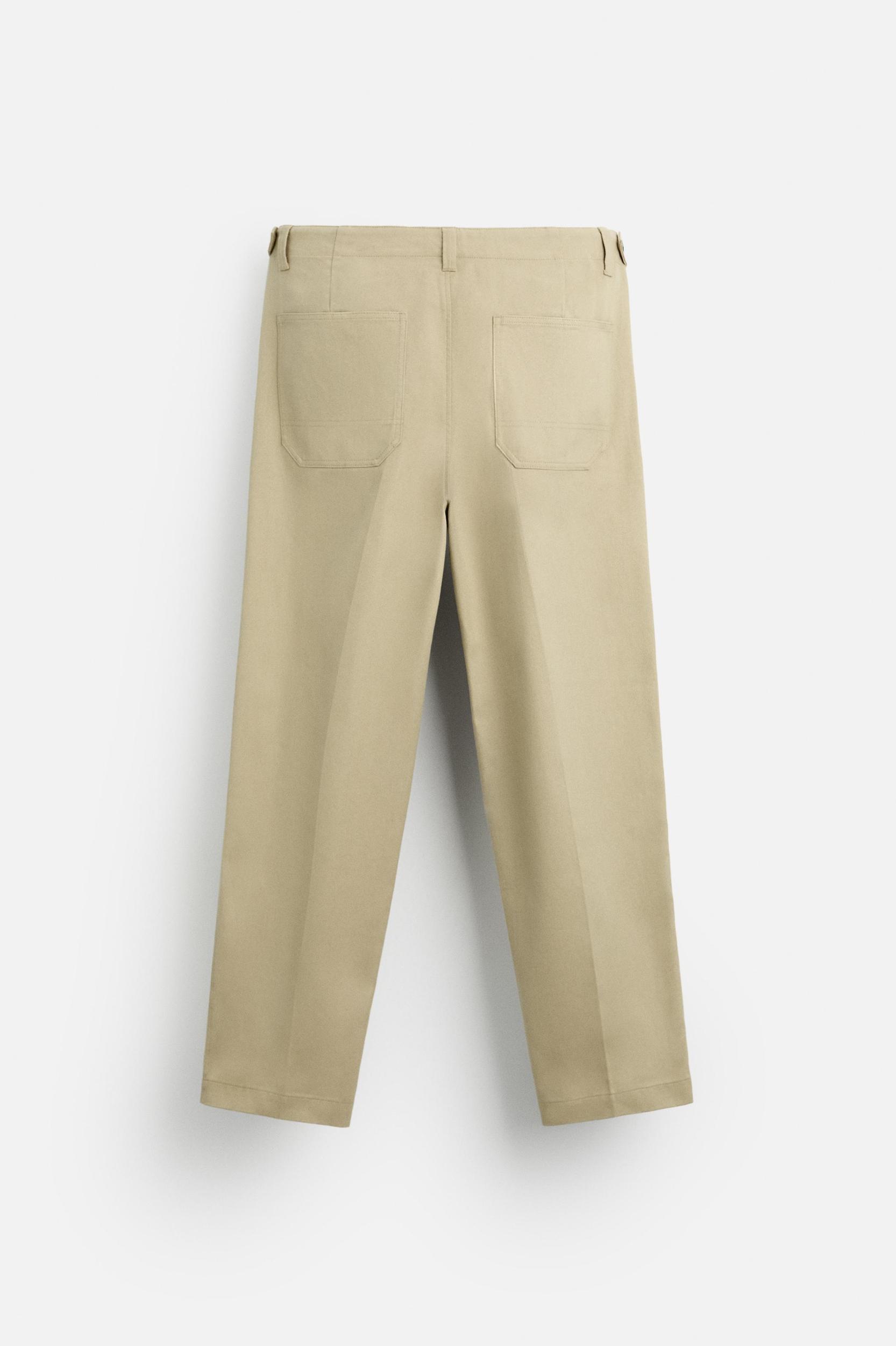STRAIGHT FIT ZIPPER PANTS Product Image