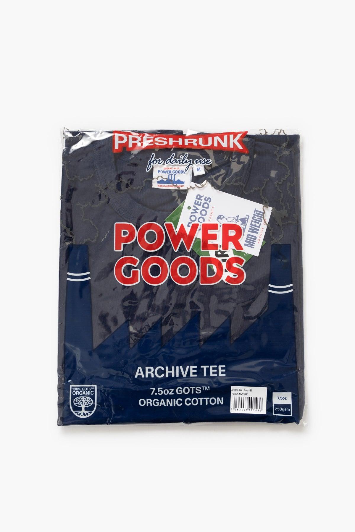 Power Goods - Archive T-Shirt - Navy Product Image