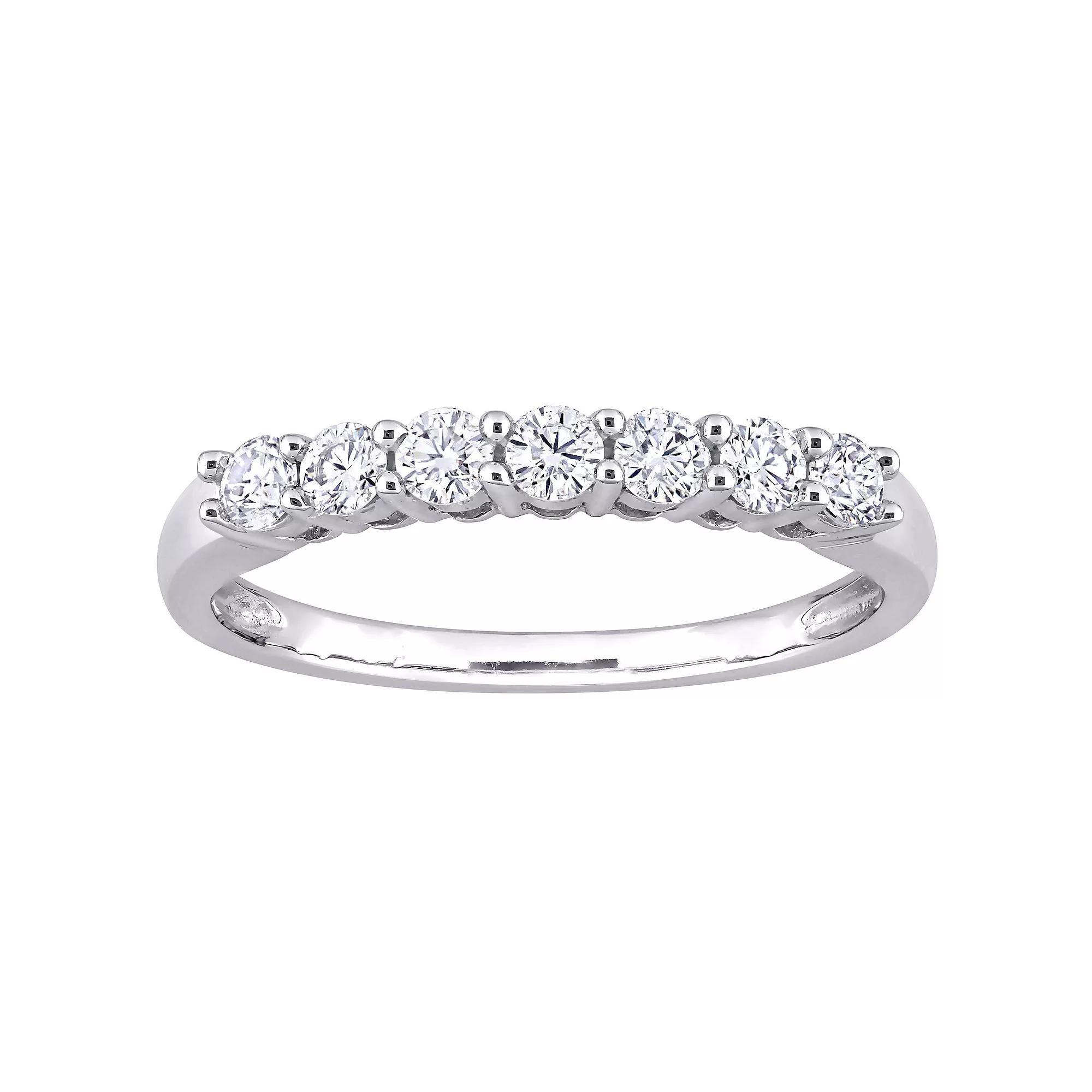 Stella Grace 10k White Gold 1/2 Carat T.W. Diamond Anniversary Ring, Women's, Size: 6 Product Image