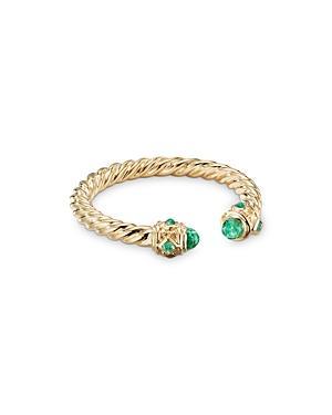 David Yurman 18K Yellow Gold Renaissance Blue Sapphire Ring Product Image