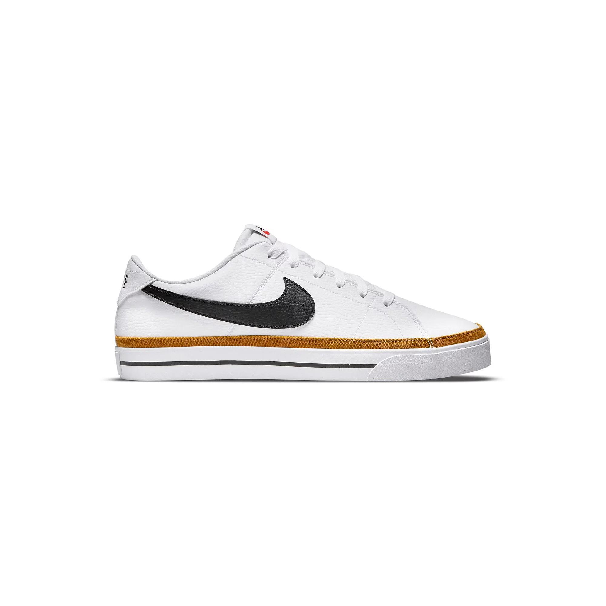 Nike Court Legacy Men's Shoes, Size: 14, White Black Ochre Product Image