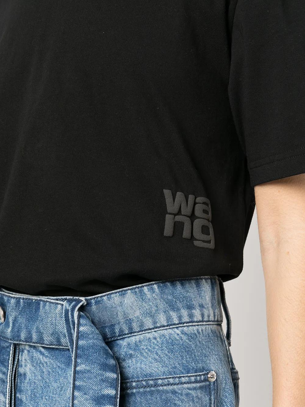 rubberised logo cotton T-shirt Product Image